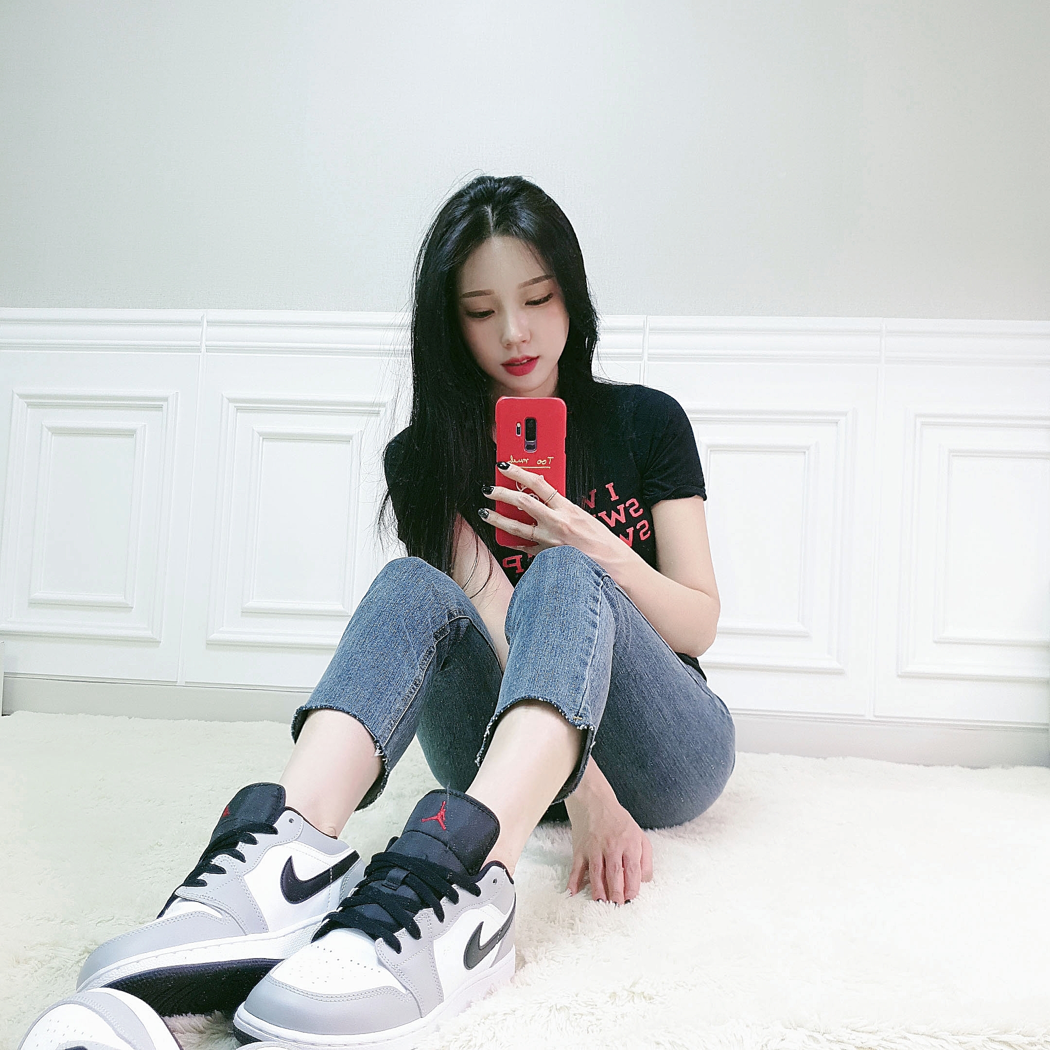 Jordan 1 Low Light Smoke Grey 착용 스타일 - 1