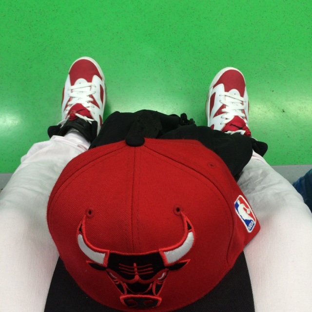 Jordan 6 Retro Carmine 2014 착용 스타일 - 3