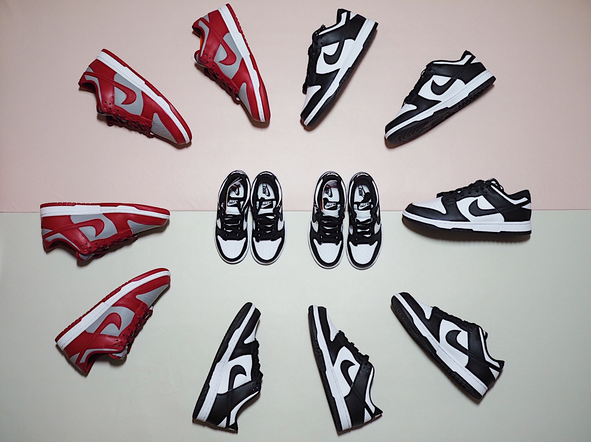 Nike Dunk Low Retro Black, Nike Dunk Low Retro Medium Grey 착용 스타일 - 3