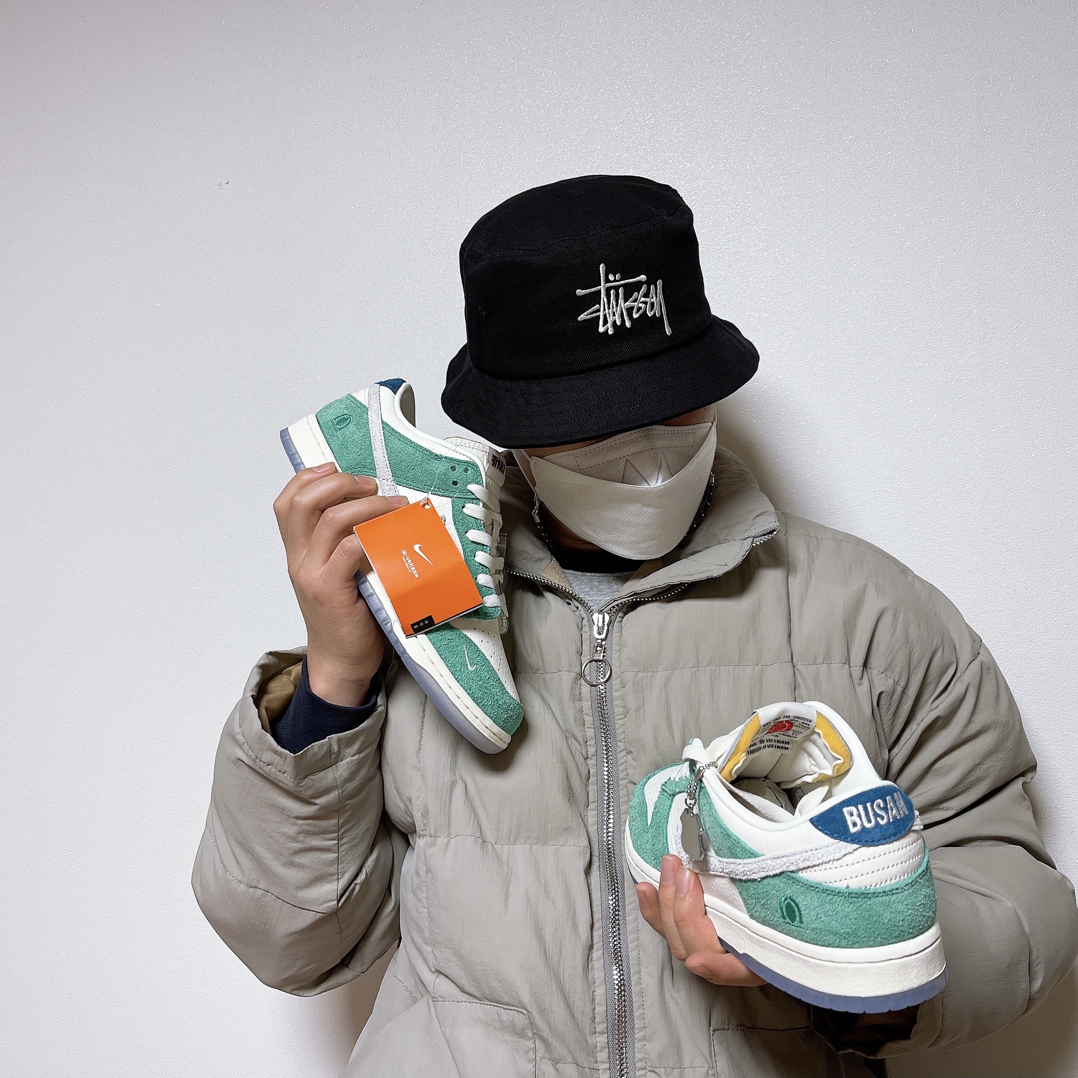 Nike x Kasina Dunk Low Road Sign - Kasina Exclusive 착용 스타일 - 1