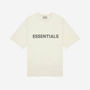 Essentials 3D Silicon Applique Boxy T-Shirt Buttercream 2020