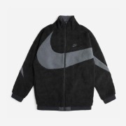 Nike Big Swoosh Full Zip Jacket Black Anthracite