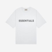 Essentials 3D Silicon Applique Boxy T-Shirt White - 20SS
