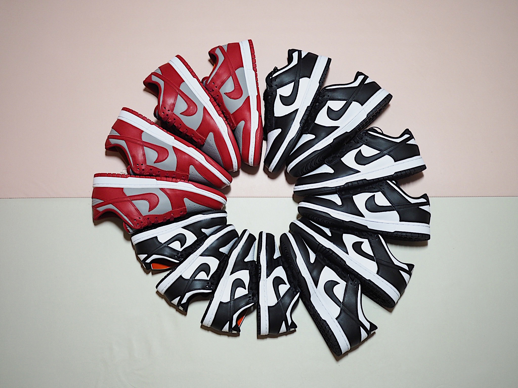 Nike Dunk Low Retro Black, Nike Dunk Low Retro Medium Grey 착용 스타일 - 1
