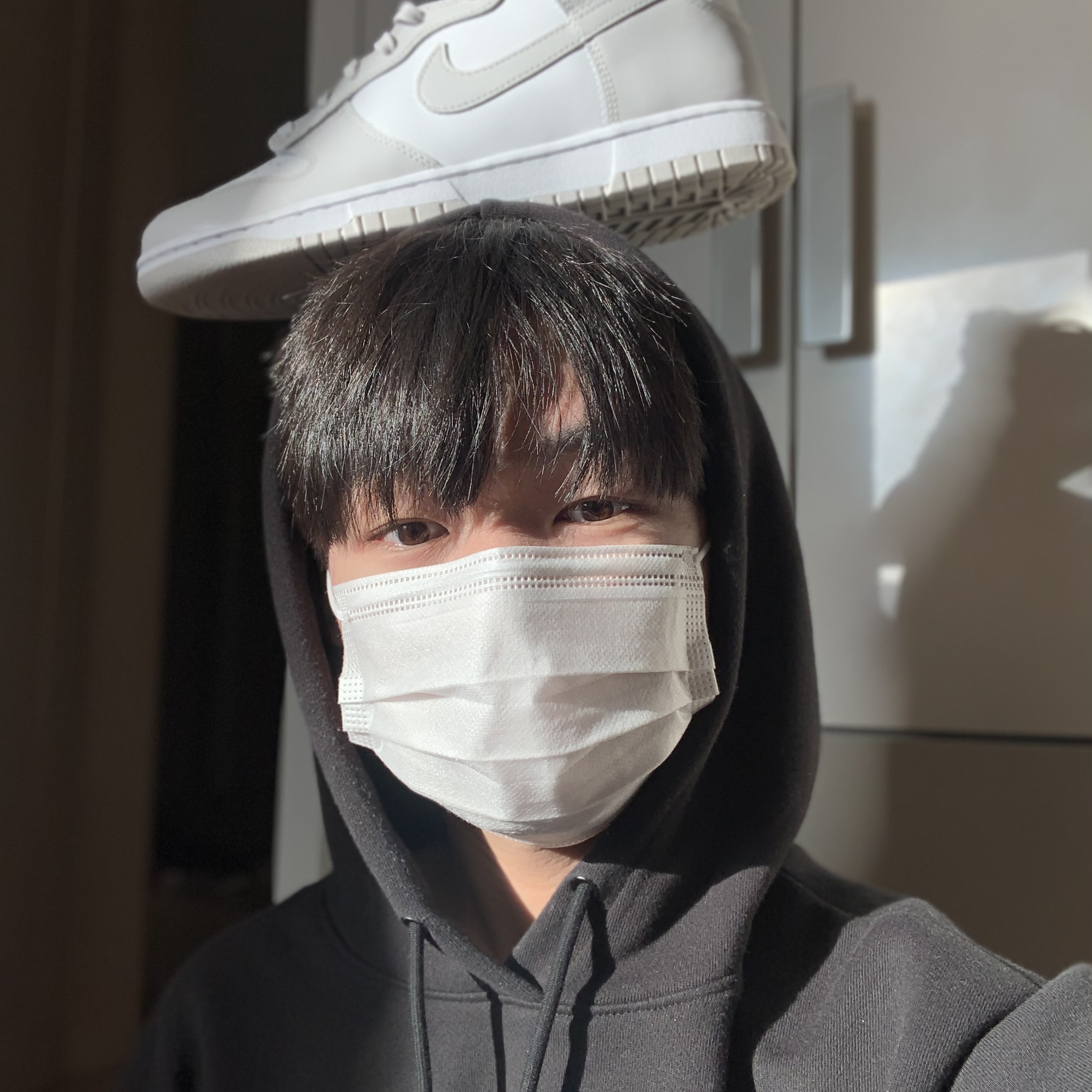 Nike Dunk High Retro Vast Grey 착용 스타일 - 1