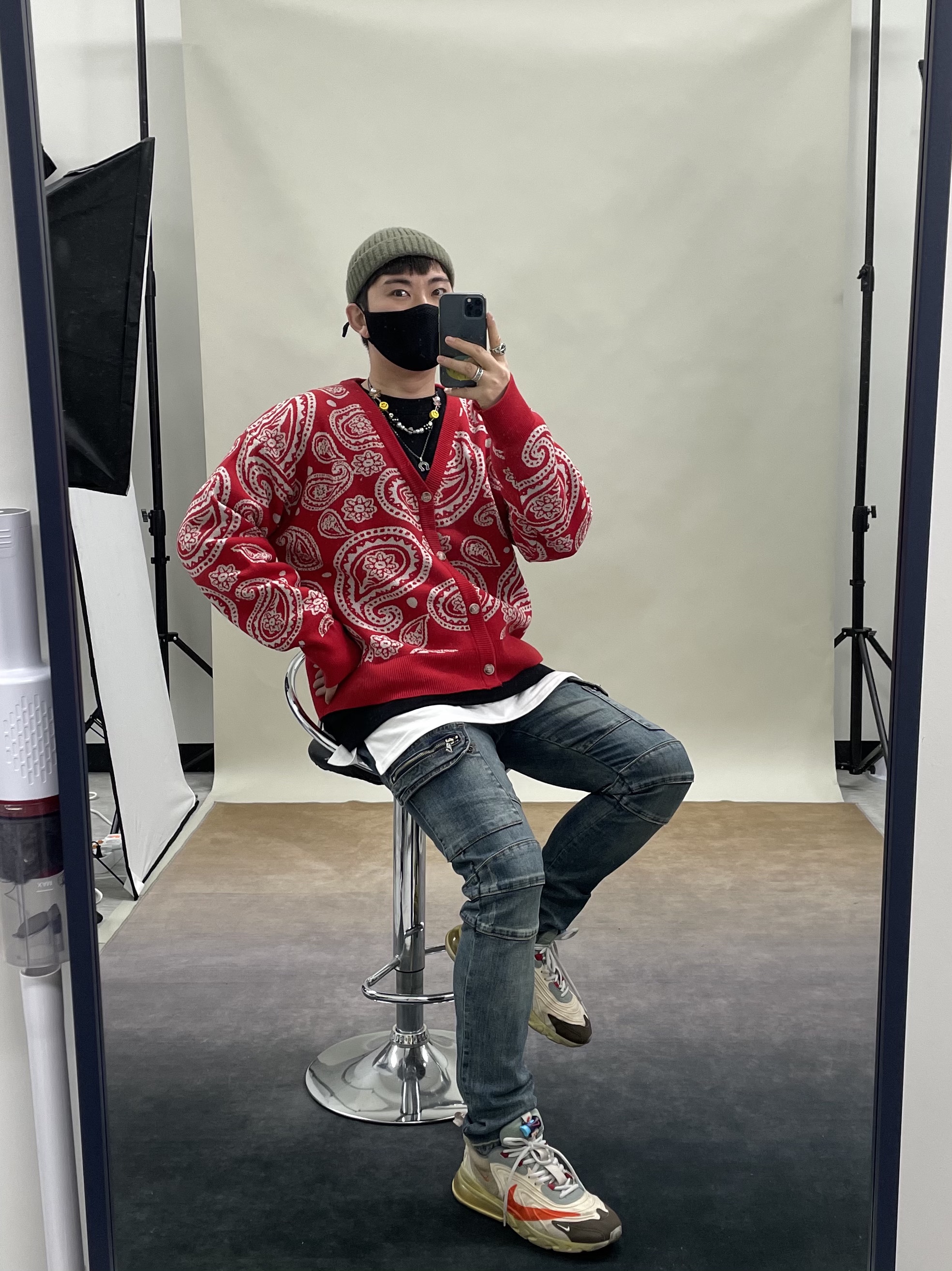 Nike x Travis Scott Air Max 270 React Cactus Trails 착용 스타일