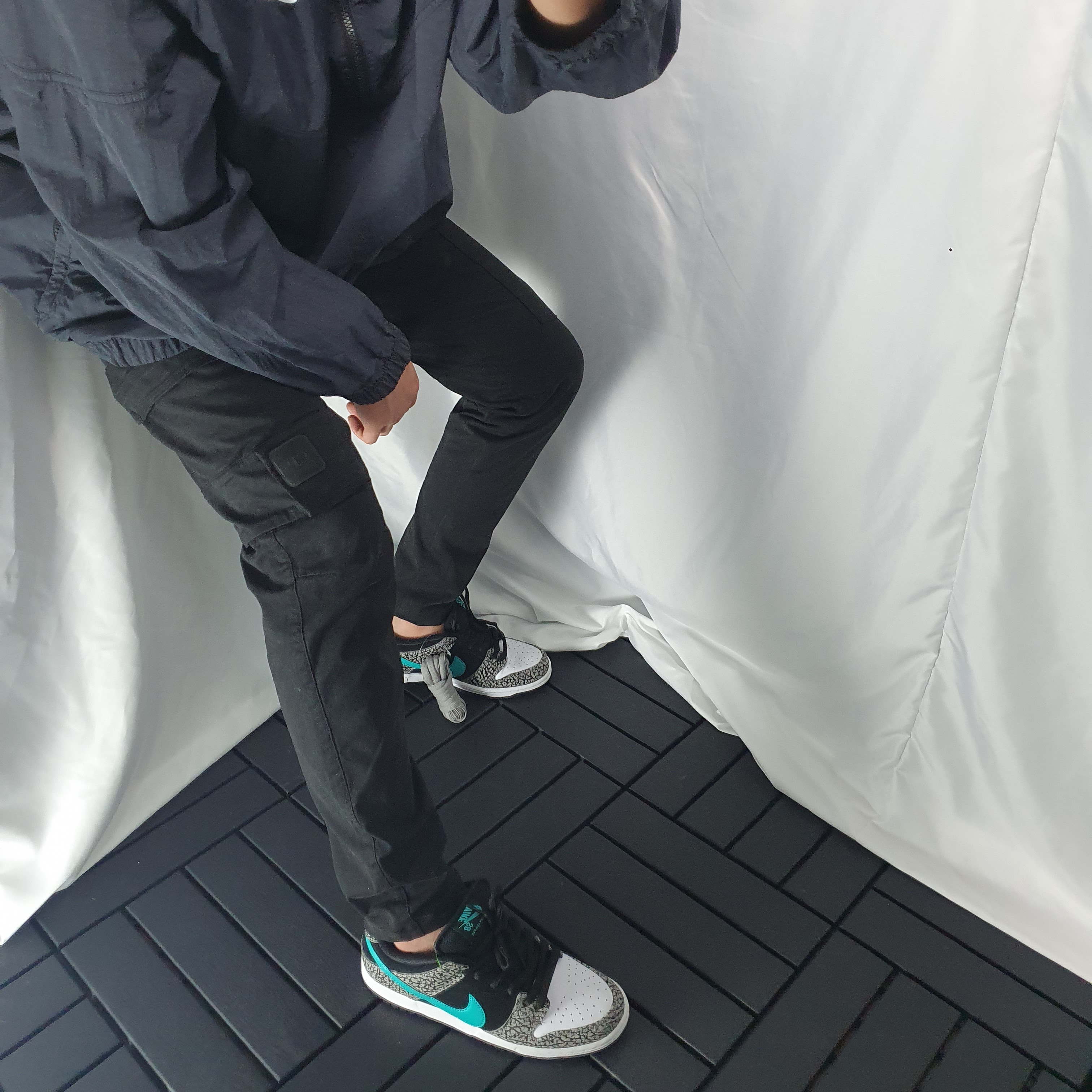 Nike SB Dunk Low Pro Clear Jade 착용 스타일 - 2