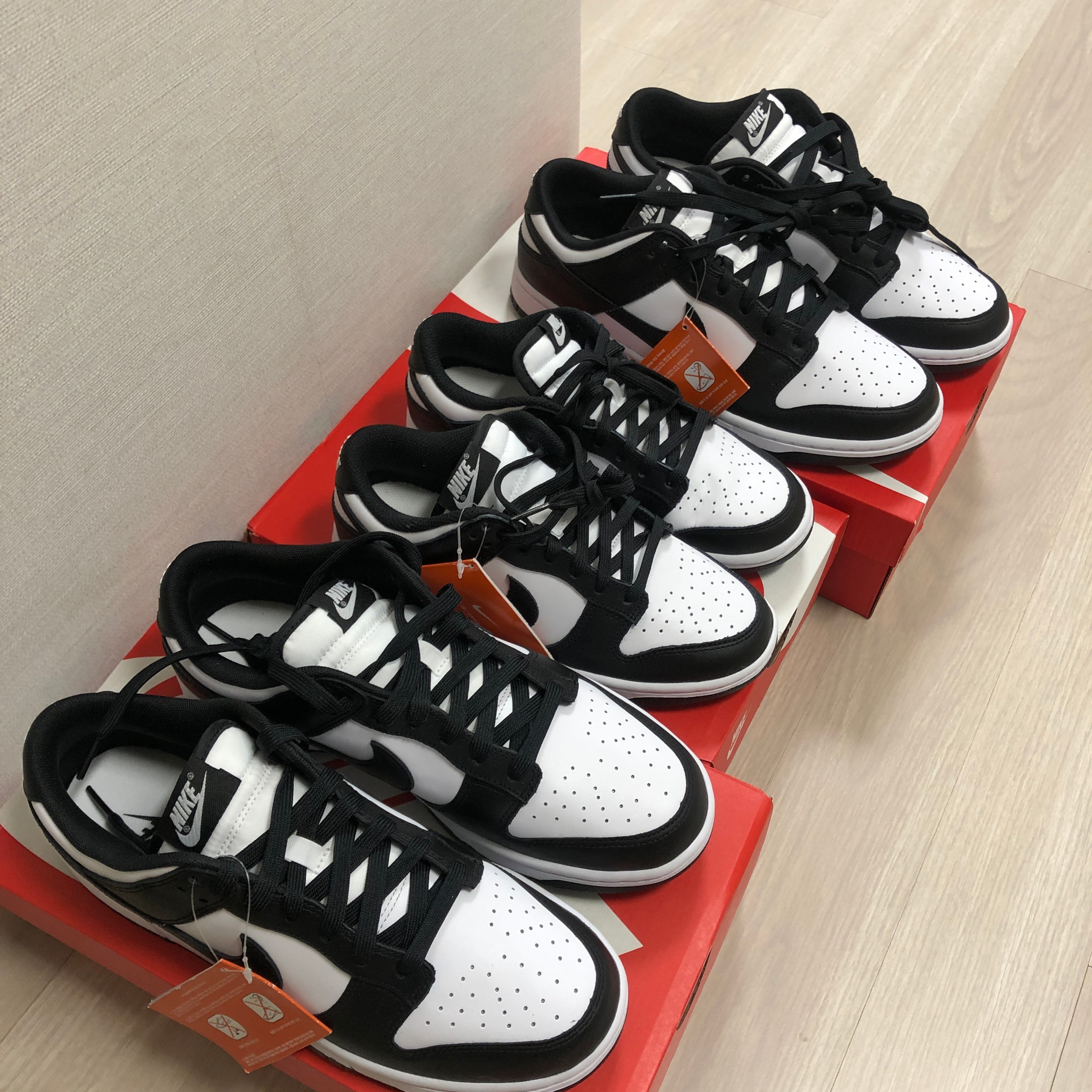 Nike Dunk Low Retro Black, (W) Nike Dunk Low Black 착용 스타일 - 3