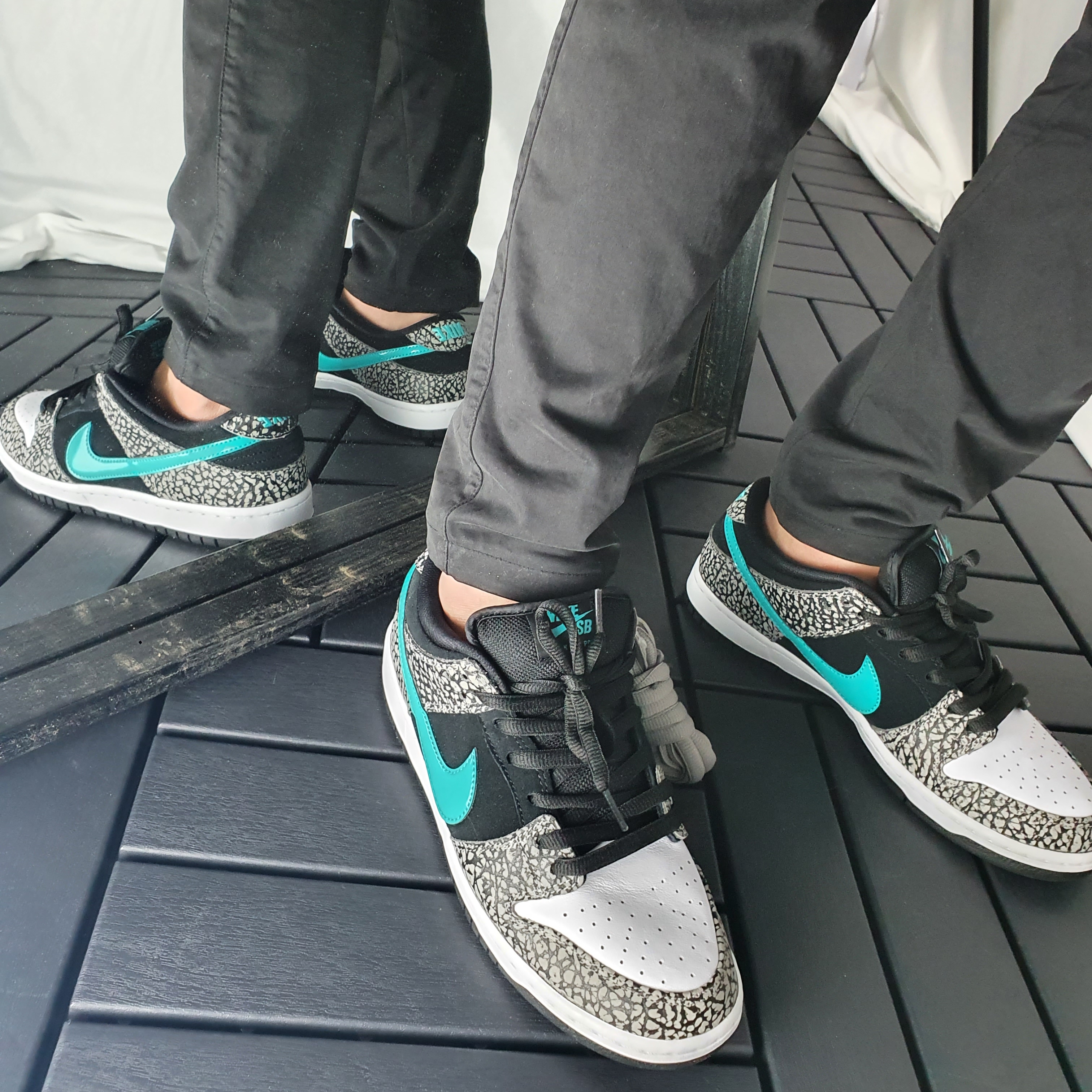 Nike SB Dunk Low Pro Clear Jade 착용 스타일 - 3
