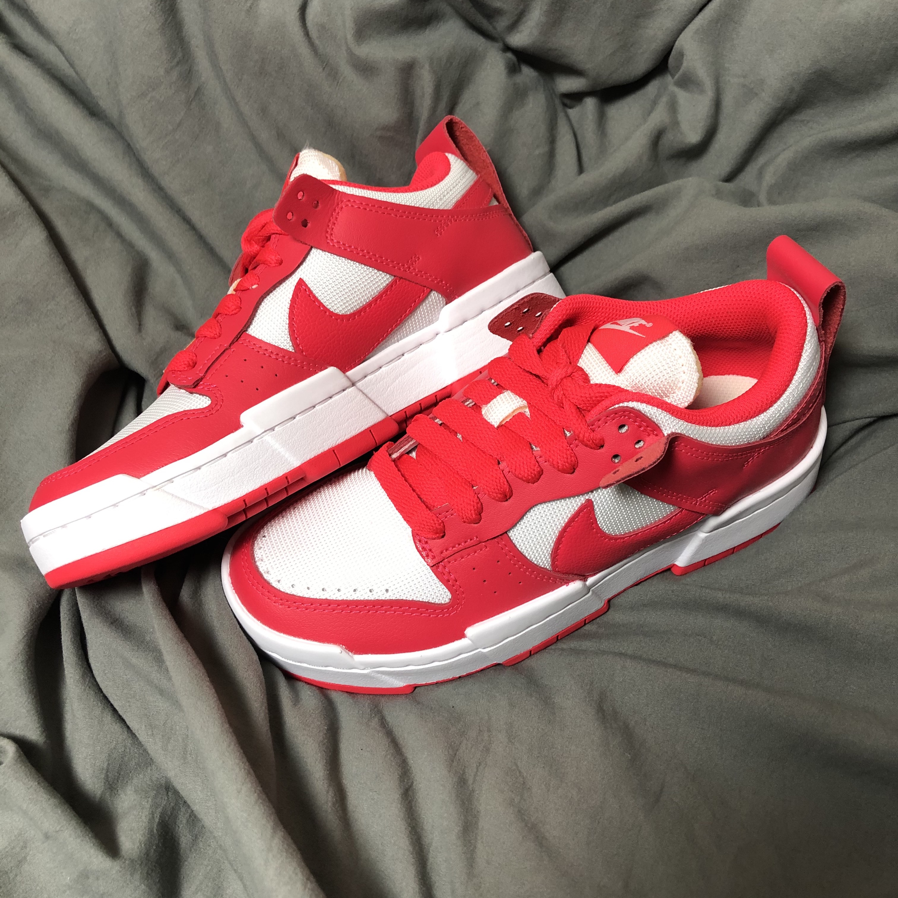 (W) Nike Dunk Low Disrupt Siren Red 착용 스타일