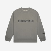Essentials 3D Silicon Applique Crewneck Gray Flannel/Charcoal - 20SS