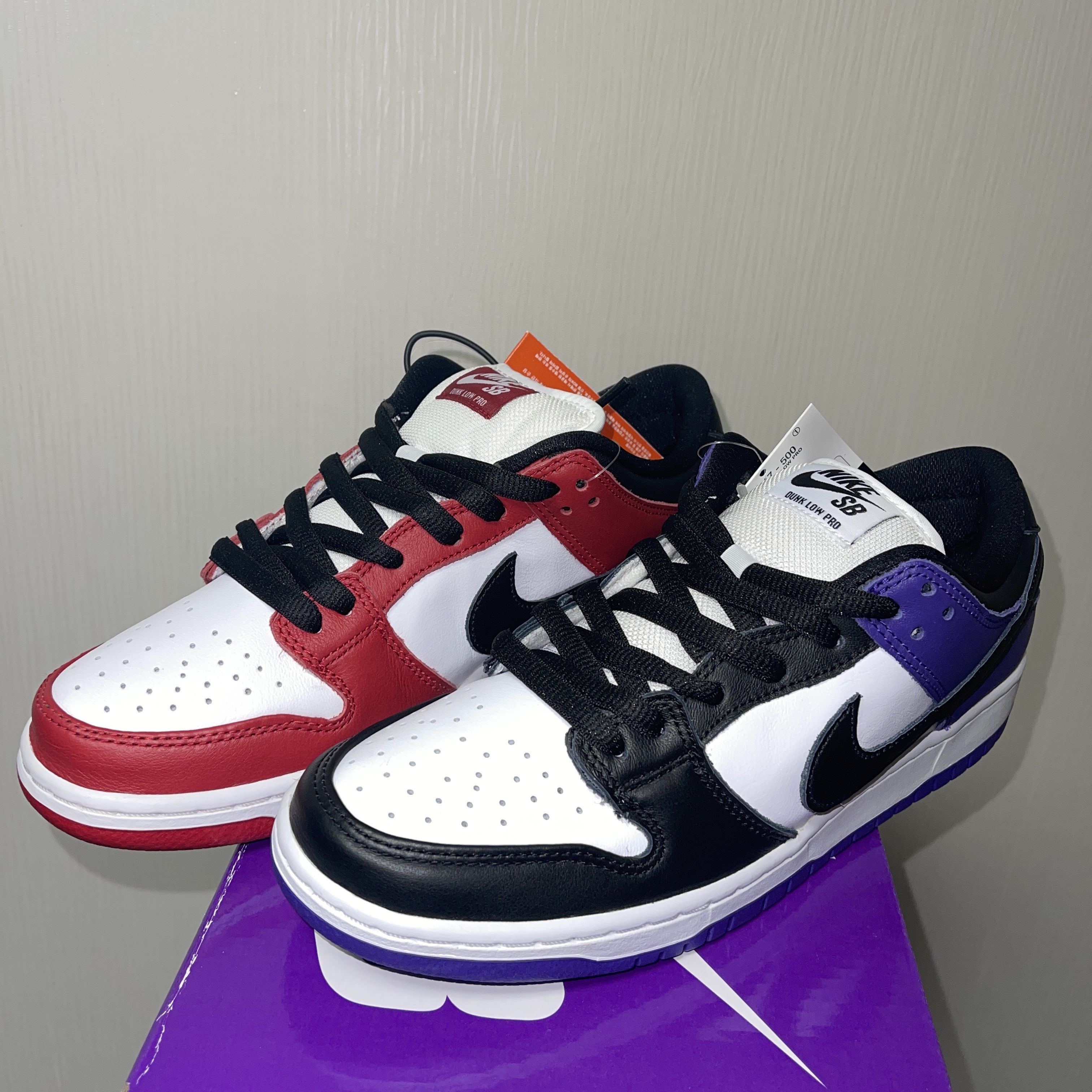 Nike SB Dunk Low Pro Chicago, Nike SB Dunk Low Pro Court Purple 착용 스타일 - 2