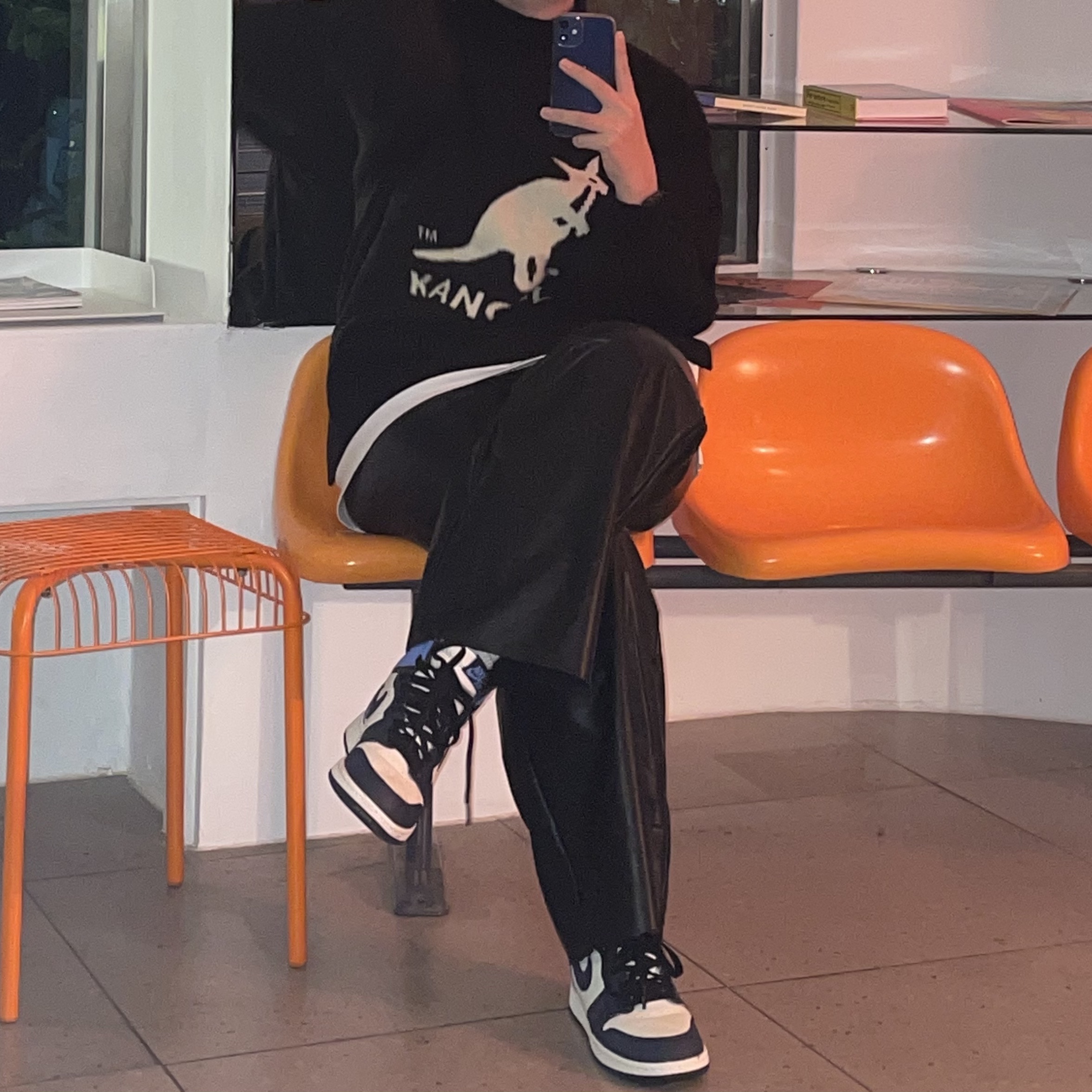 (GS) Jordan 1 Retro High Obsidian UNC 착용 스타일