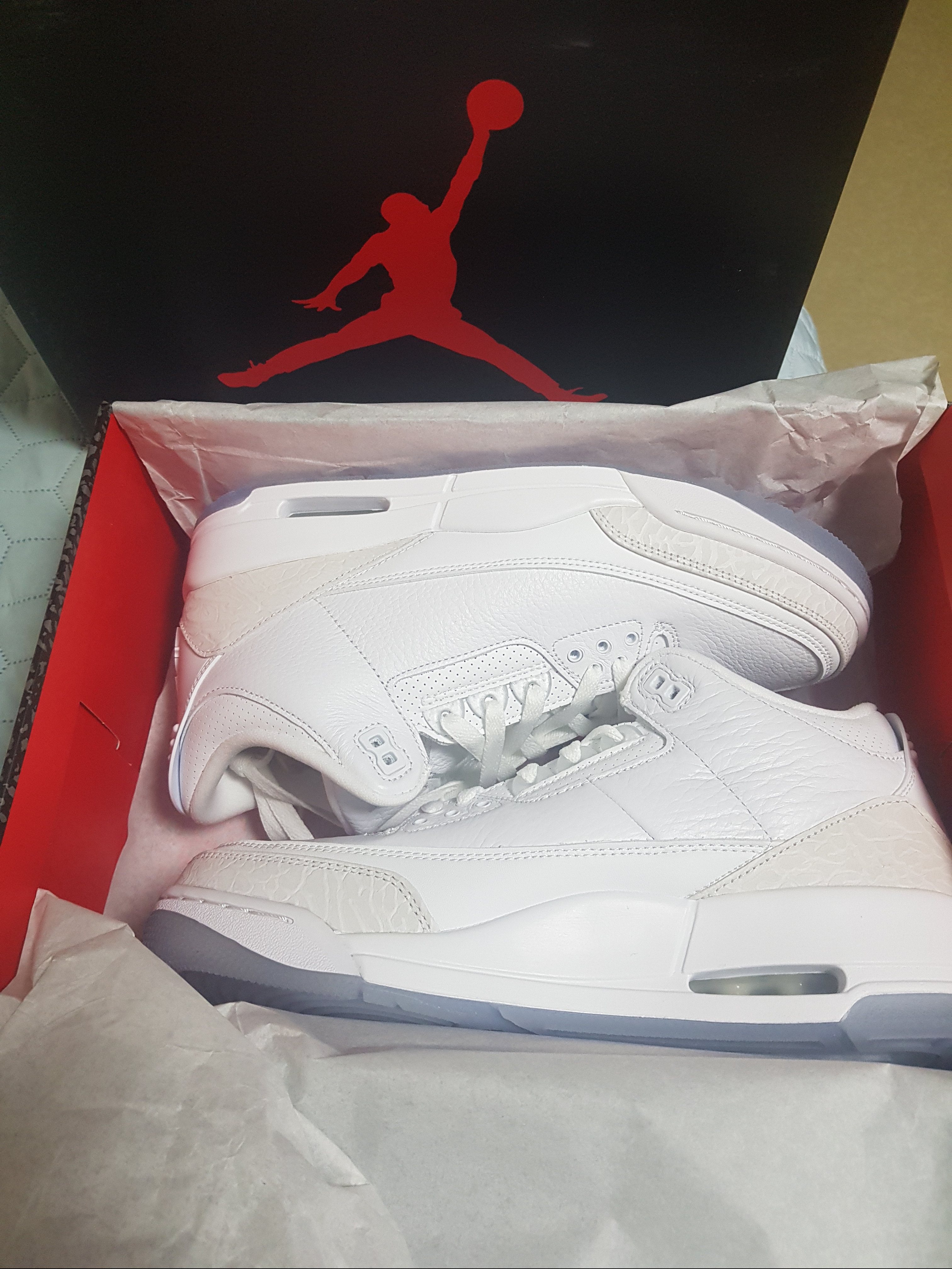 Jordan 3 Retro Pure White 2018 착용 스타일 - 2