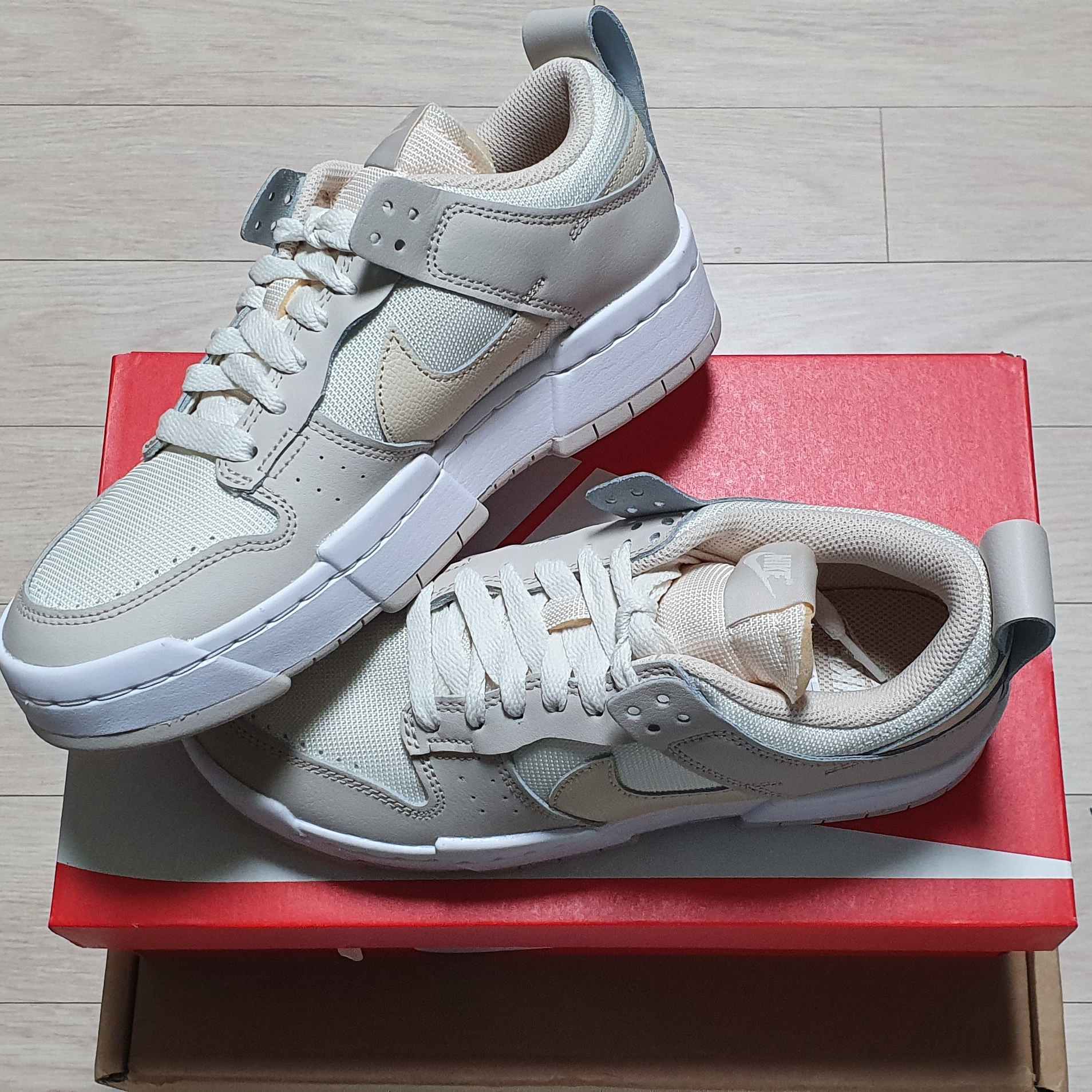 (W) Nike Dunk Low Disrupt Desert Sand 착용 스타일
