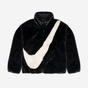 (W) Nike NSW Faux Fur Jacket Black - Asia