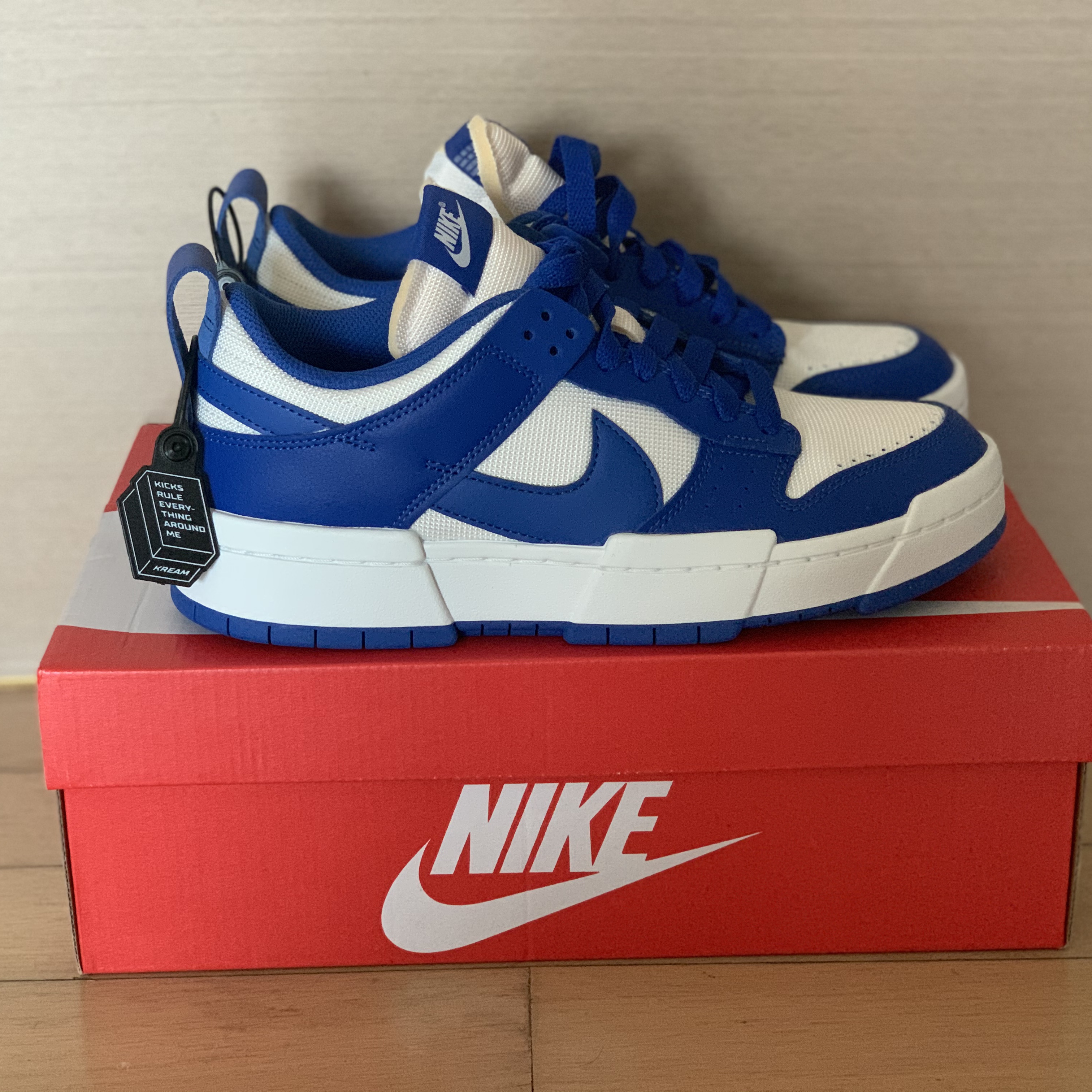 (W) Nike Dunk Low Disrupt Game Royal 착용 스타일