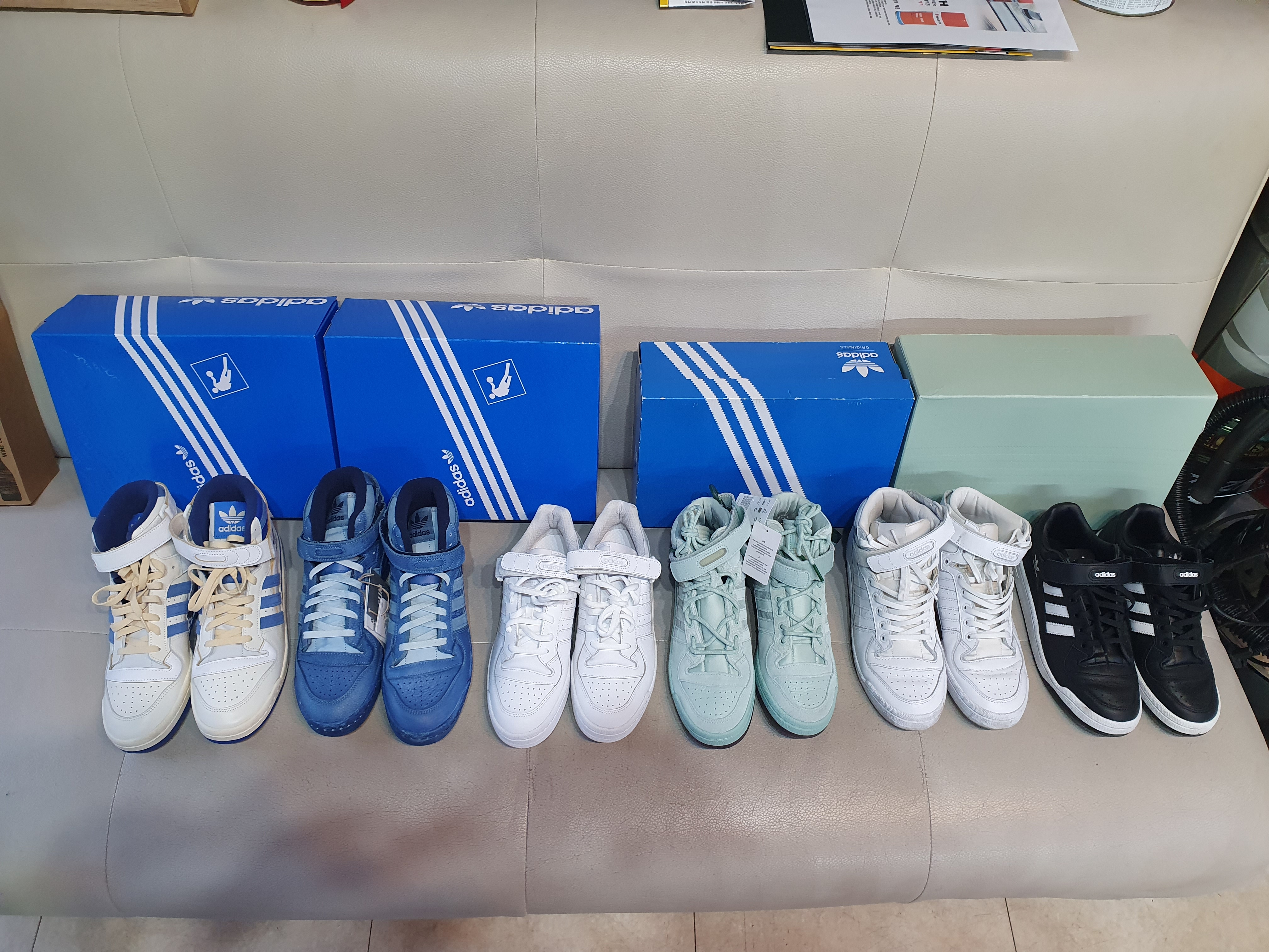 Adidas OG Forum 84 High Blue Thread, Adidas OG Forum 84 High Indigo 착용 스타일