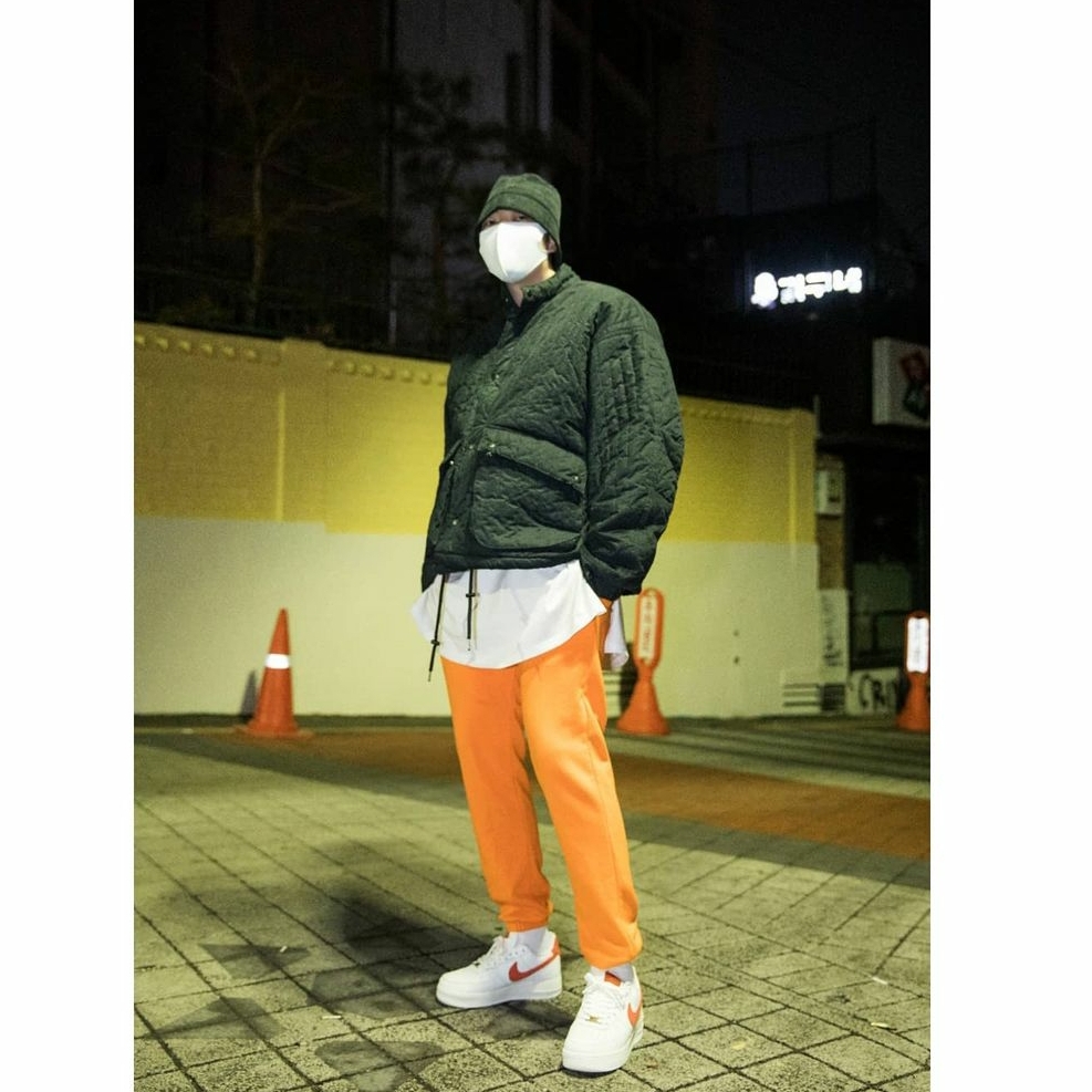 Nike Air Force 1 '07 Craft Mantra Orange 착용 스타일