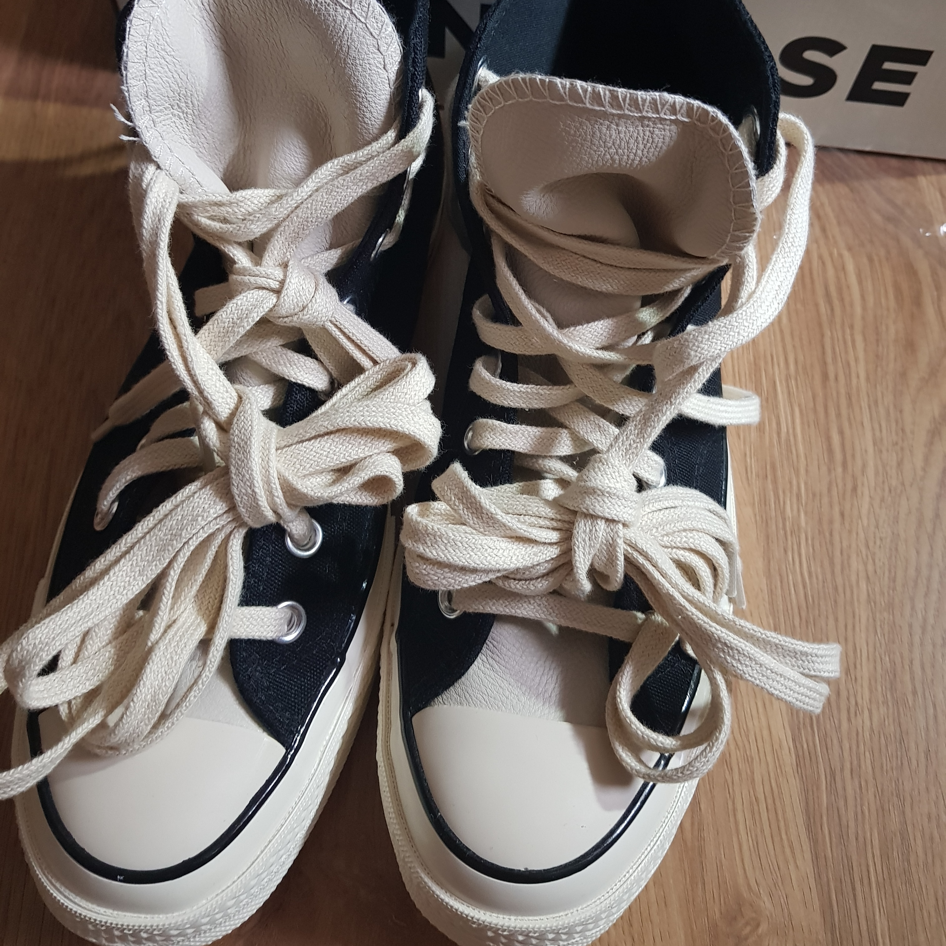 Converse x Fear of God Essentials Chuck 70 Hi Natural 2020, Converse x Fear of God Essentials Chuck 70 Hi Black 2020 착용 스타일 - 4
