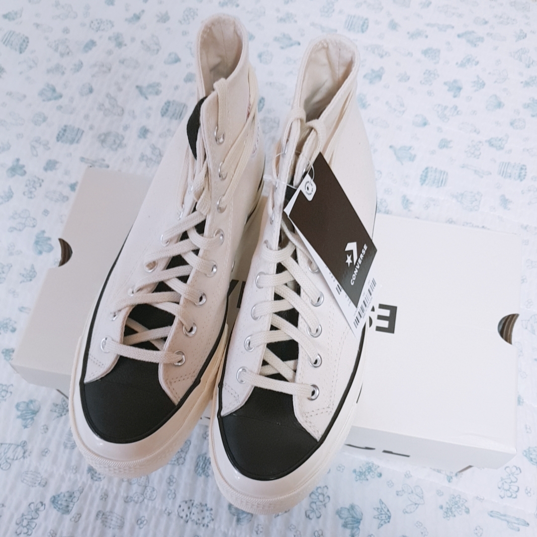 Converse x Fear of God Essentials Chuck 70 Hi Natural 2020, Converse x Fear of God Essentials Chuck 70 Hi Black 2020 착용 스타일 - 1