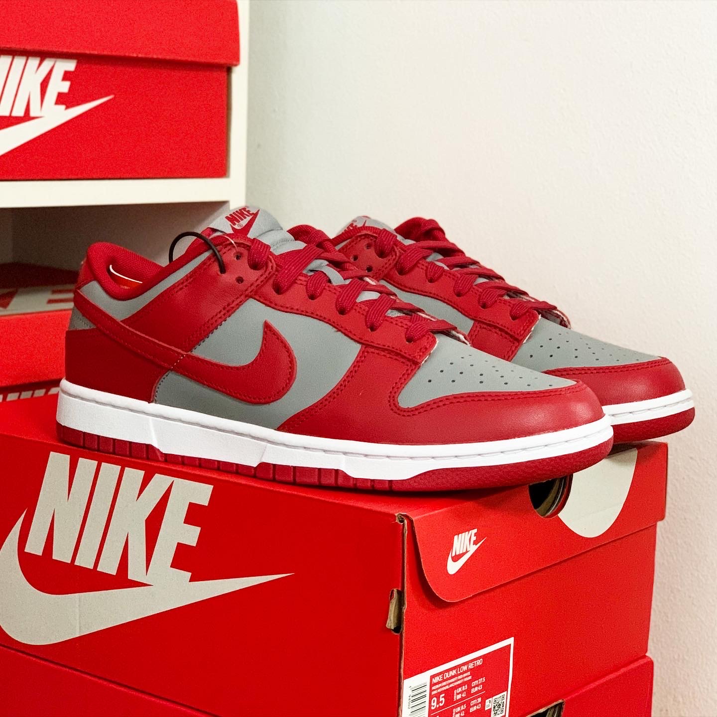 Nike Dunk Low Retro Medium Grey 착용 스타일 - 1
