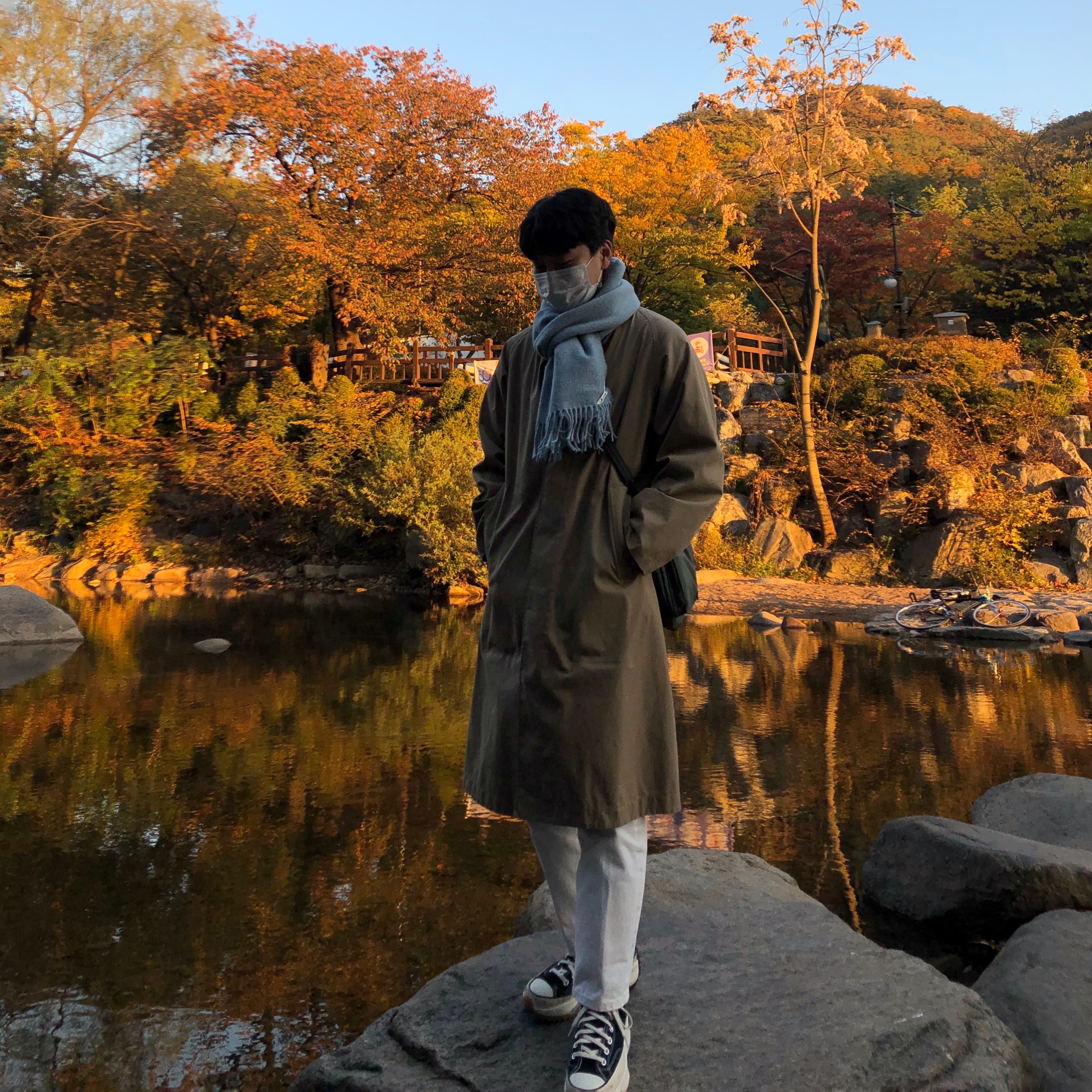 Converse x JW Anderson Run Star Hike Hi Black 착용 스타일