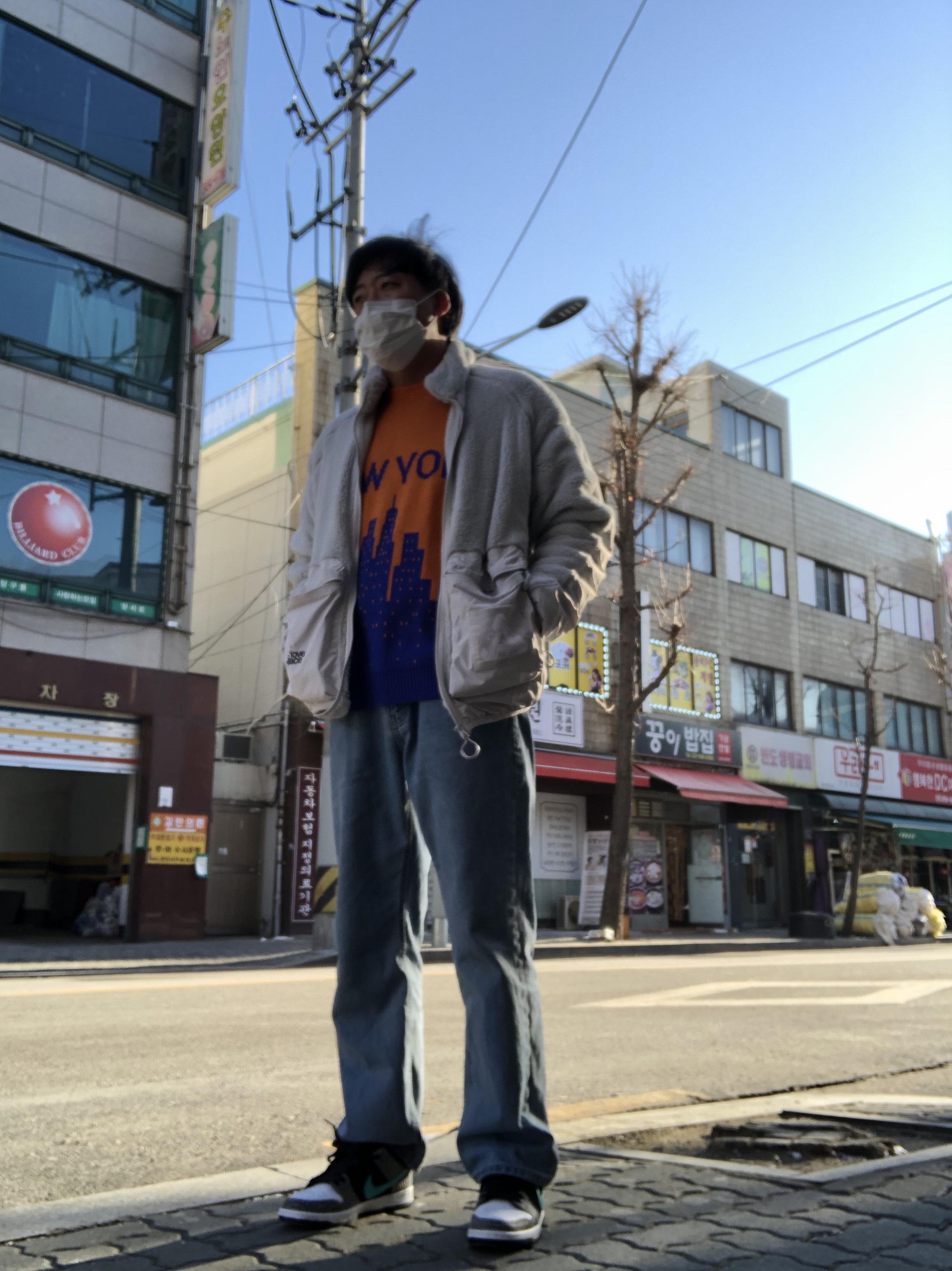 Palace Polartec High-Loft Teddy Fleece Jacket Light Grey - 20FW, Nike SB Dunk Low Pro Clear Jade 착용 스타일