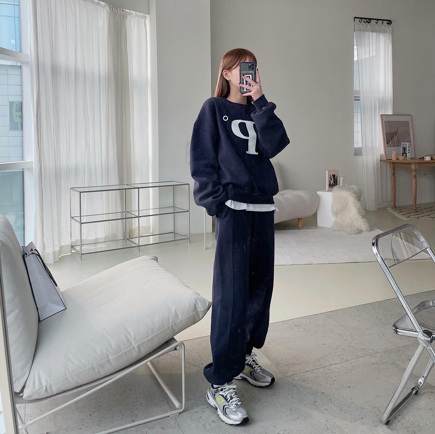 New Balance 530 Silver 착용 스타일 - 2