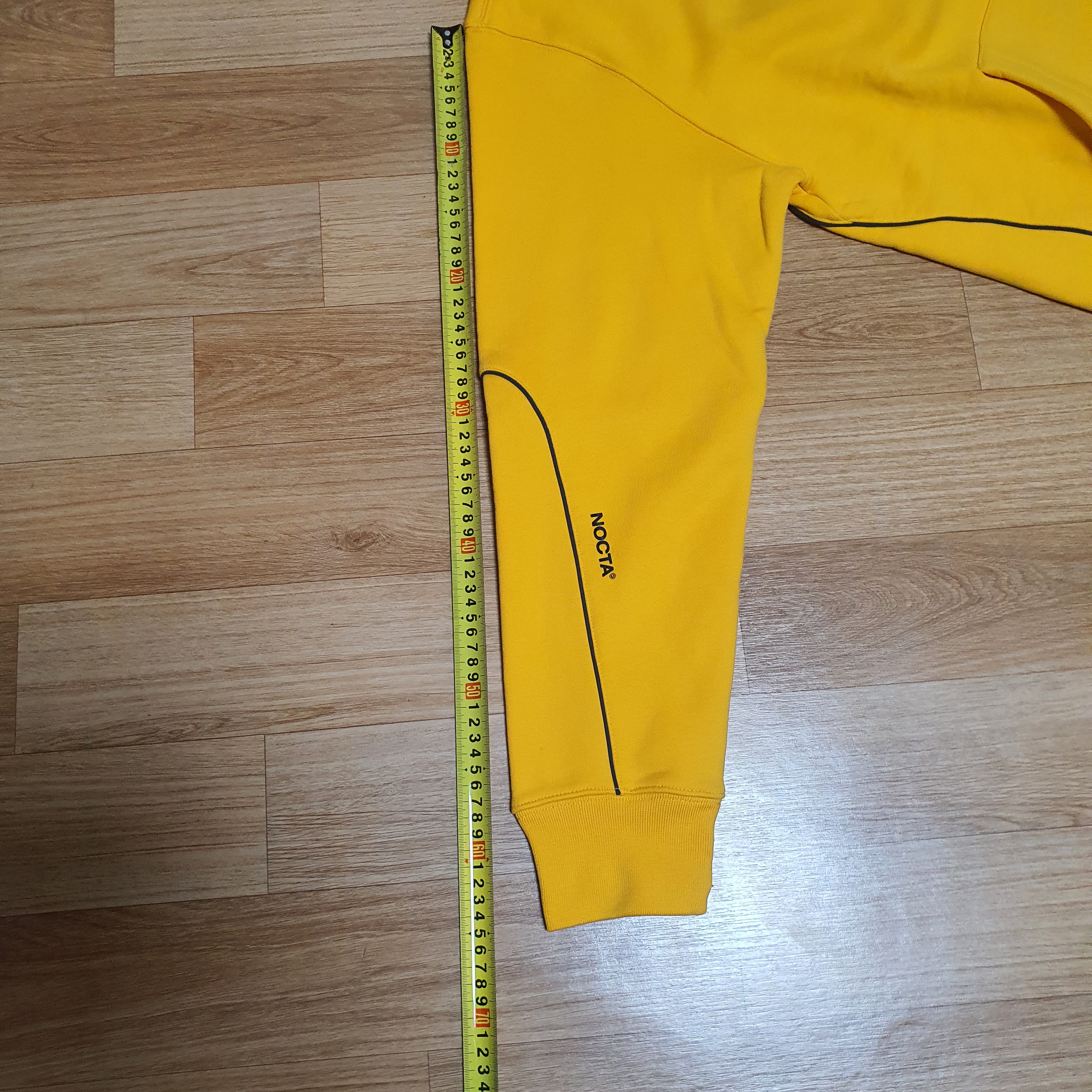 Nike x Drake Nocta Essential Hoodie University Gold - US/EU 착용 스타일 - 3