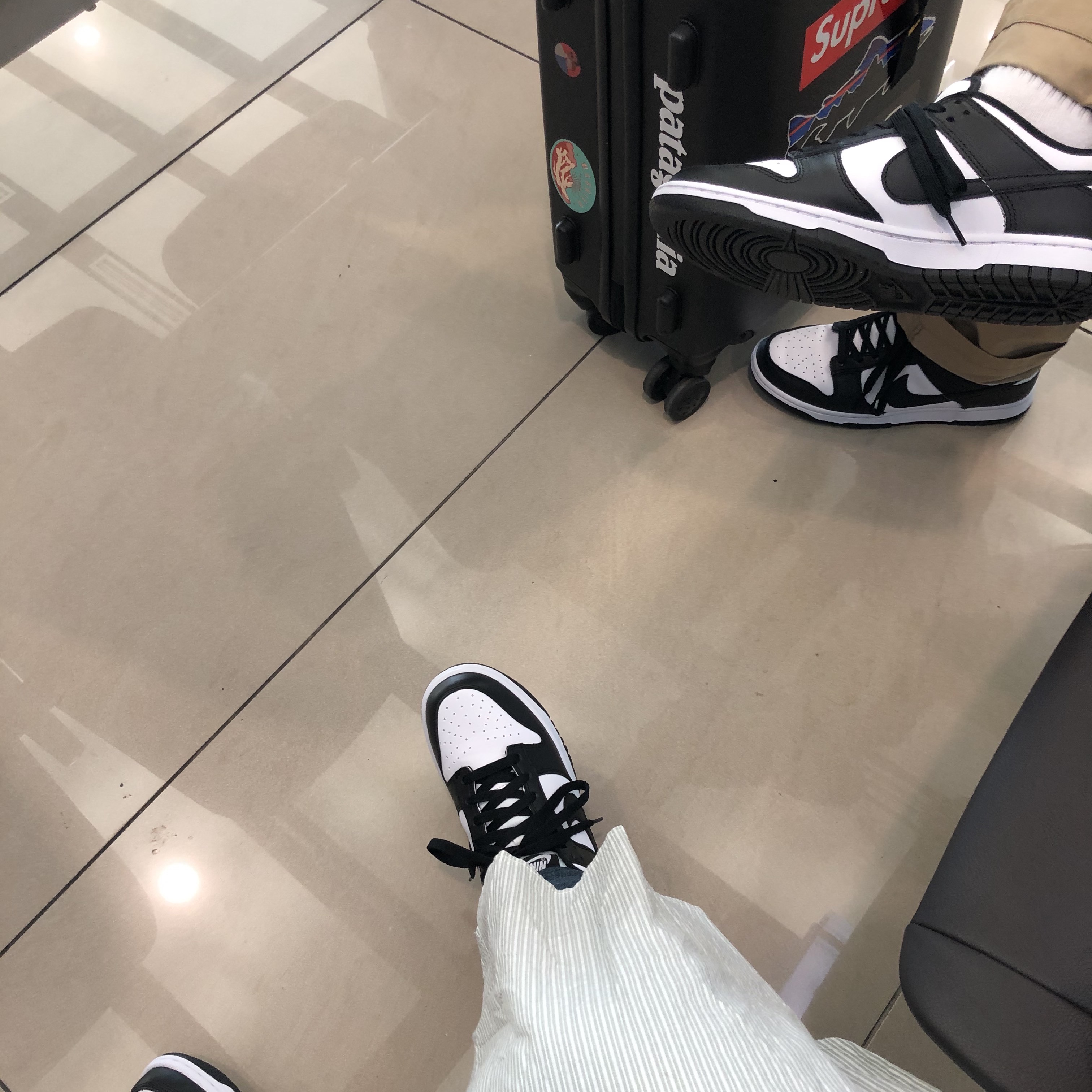 Nike Dunk Low Retro Black, (GS) Nike Dunk Low Black 착용 스타일