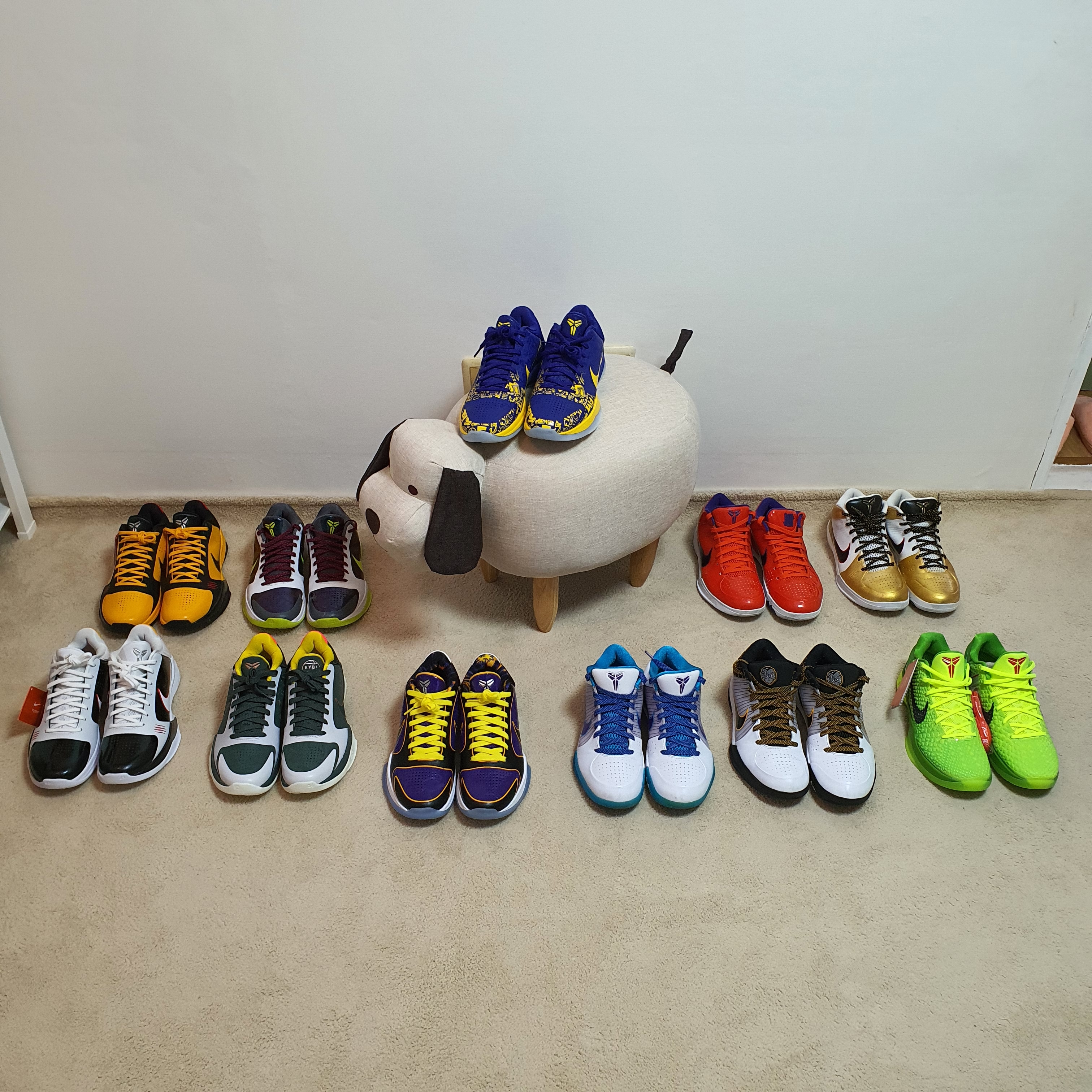 Nike Kobe 5 Protro 5X Champ, Nike Kobe 4 Protro Draft Day Hornets 착용 스타일