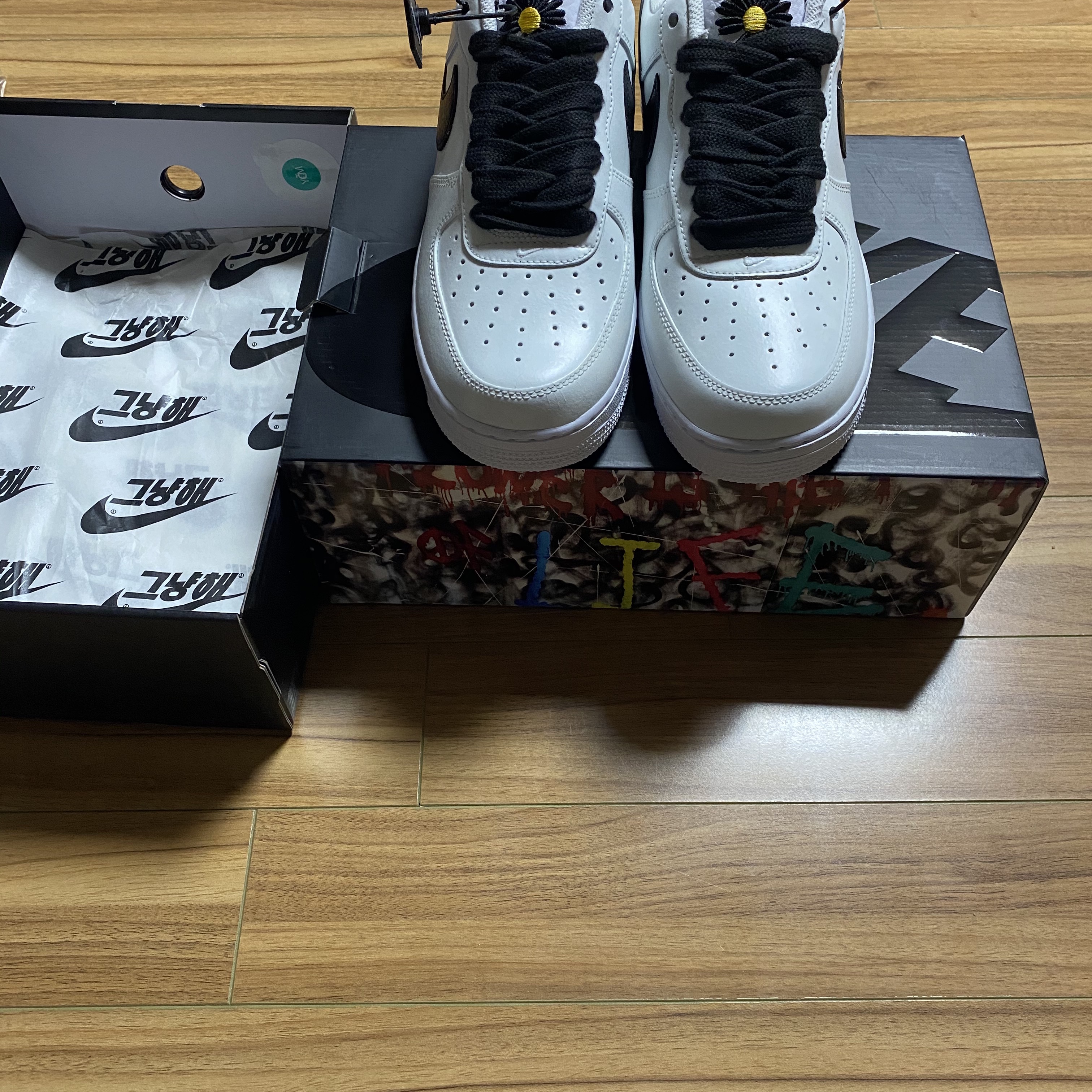 Nike x Peaceminusone Air Force 1 Low Para-Noise 2.0 착용 스타일 - 2