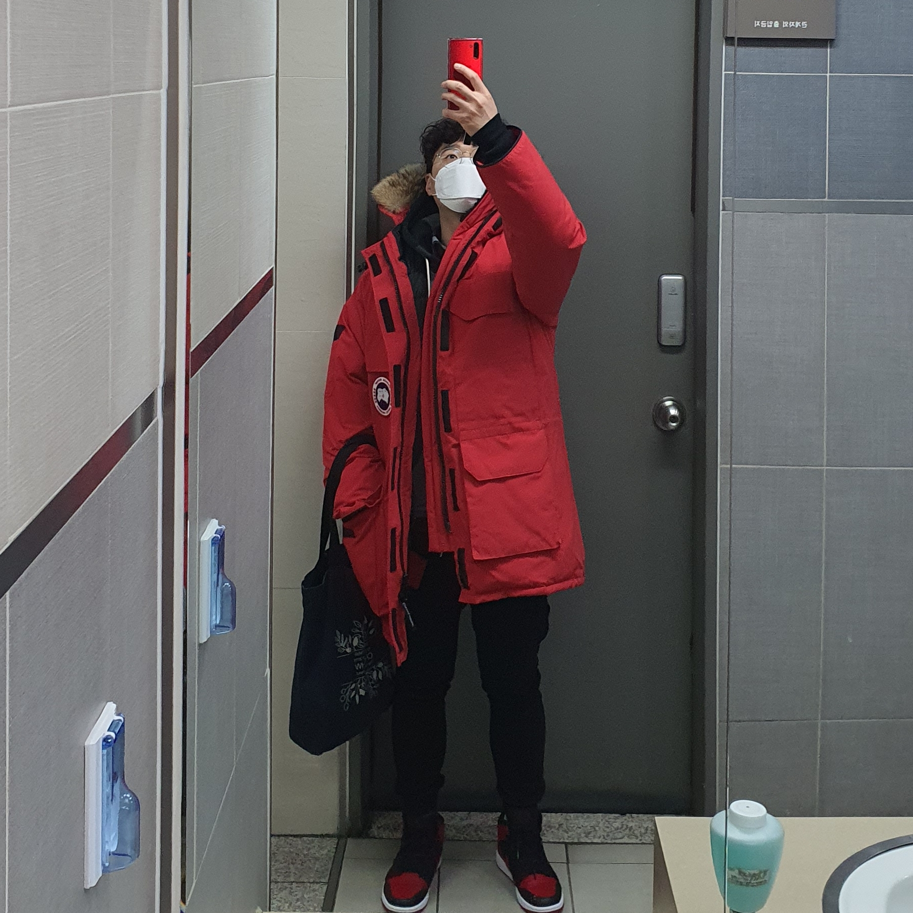 Jordan 1 Mid Bred Banned 2020 착용 스타일 - 2