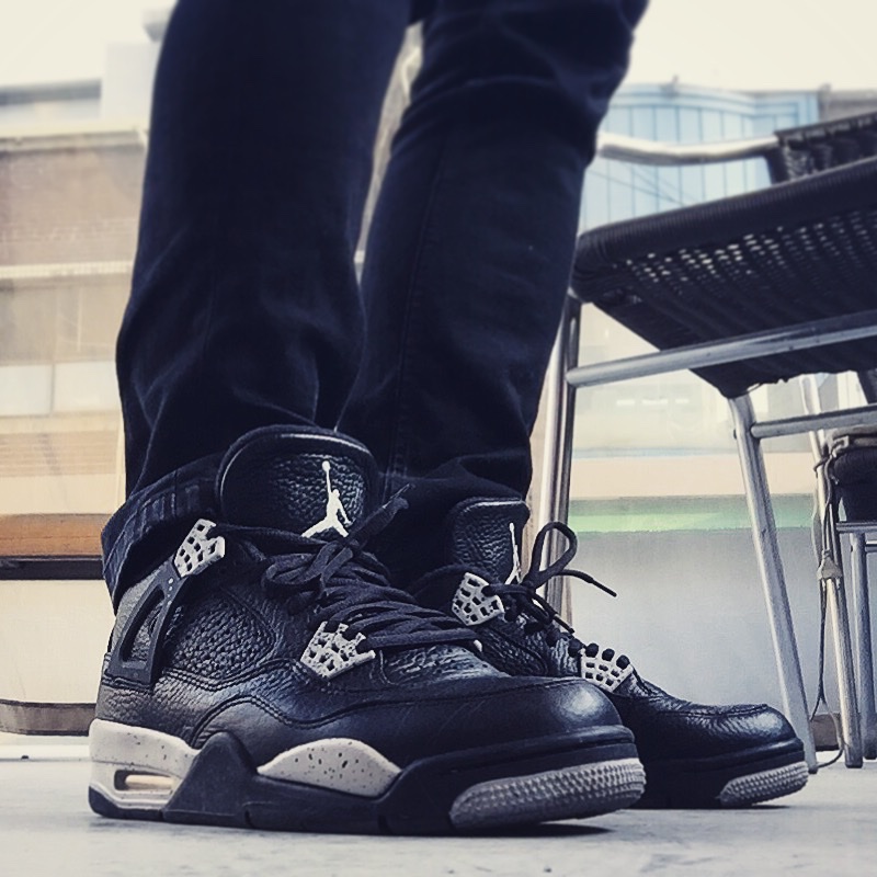 Jordan 4 Retro Oreo 2015 착용 스타일 - 1