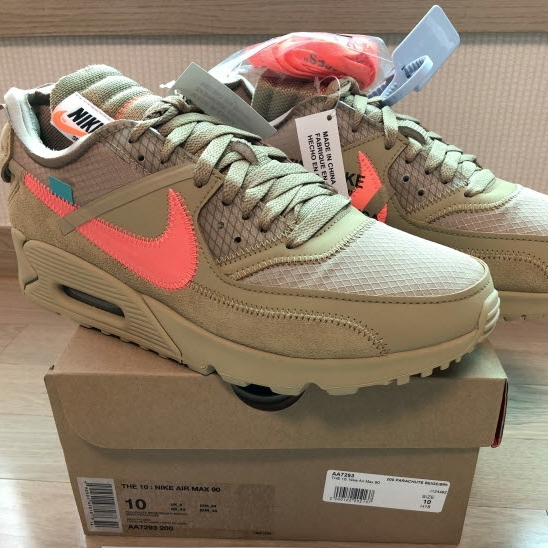 Nike x Off-White Air Max 90 V2 Desert Ore 착용 스타일