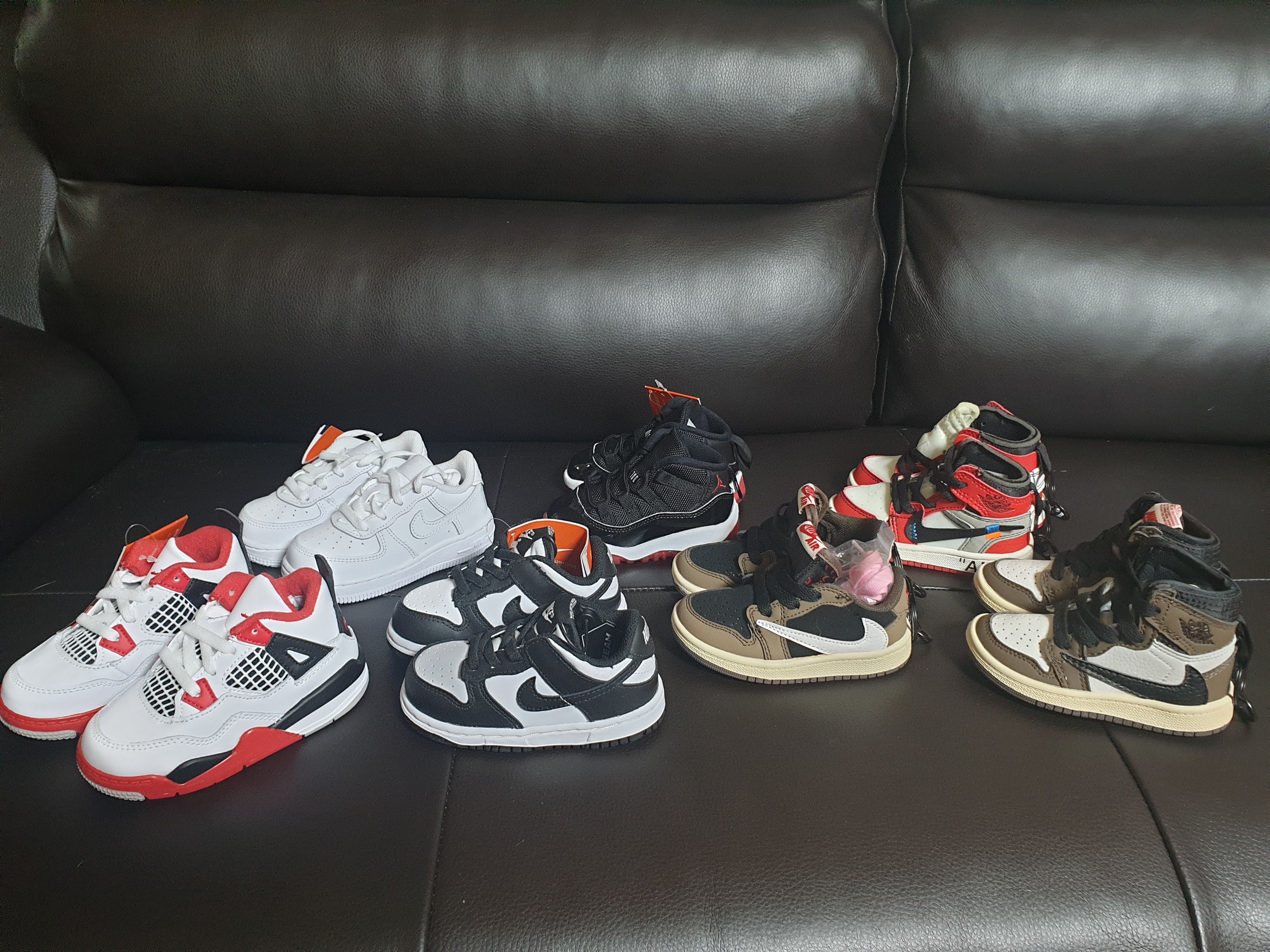 (TD) Nike Dunk Low Black, (TD) Jordan 11 Retro Bred 2019 착용 스타일 - 5