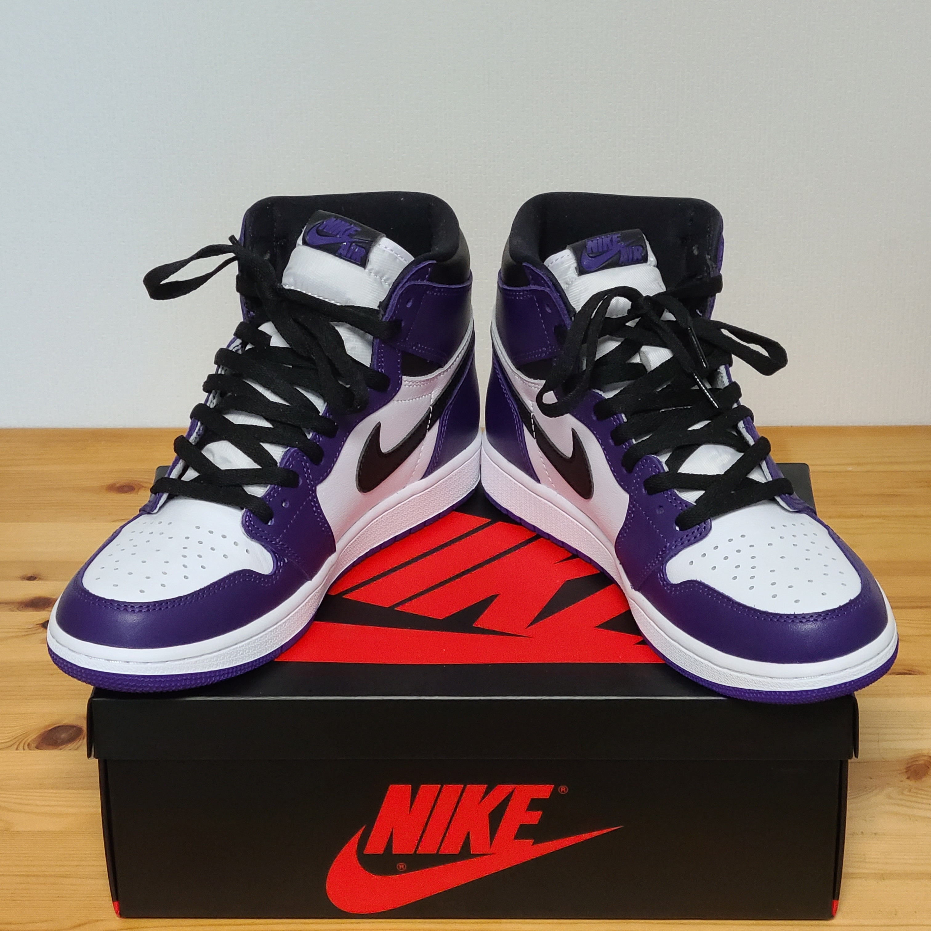 Jordan 1 Retro High OG Court Purple 2020 착용 스타일 - 1