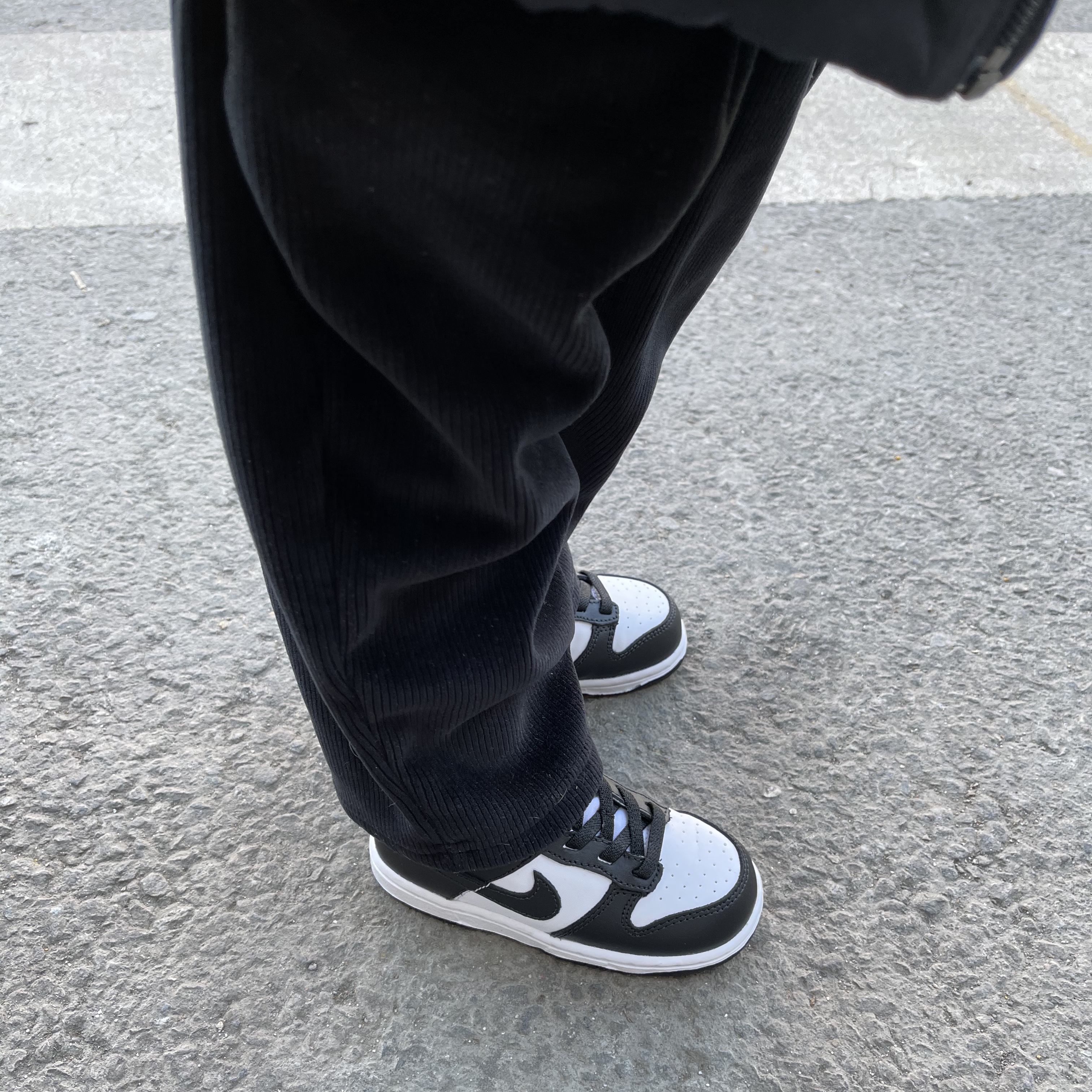 (TD) Nike Dunk Low Black 착용 스타일 - 2