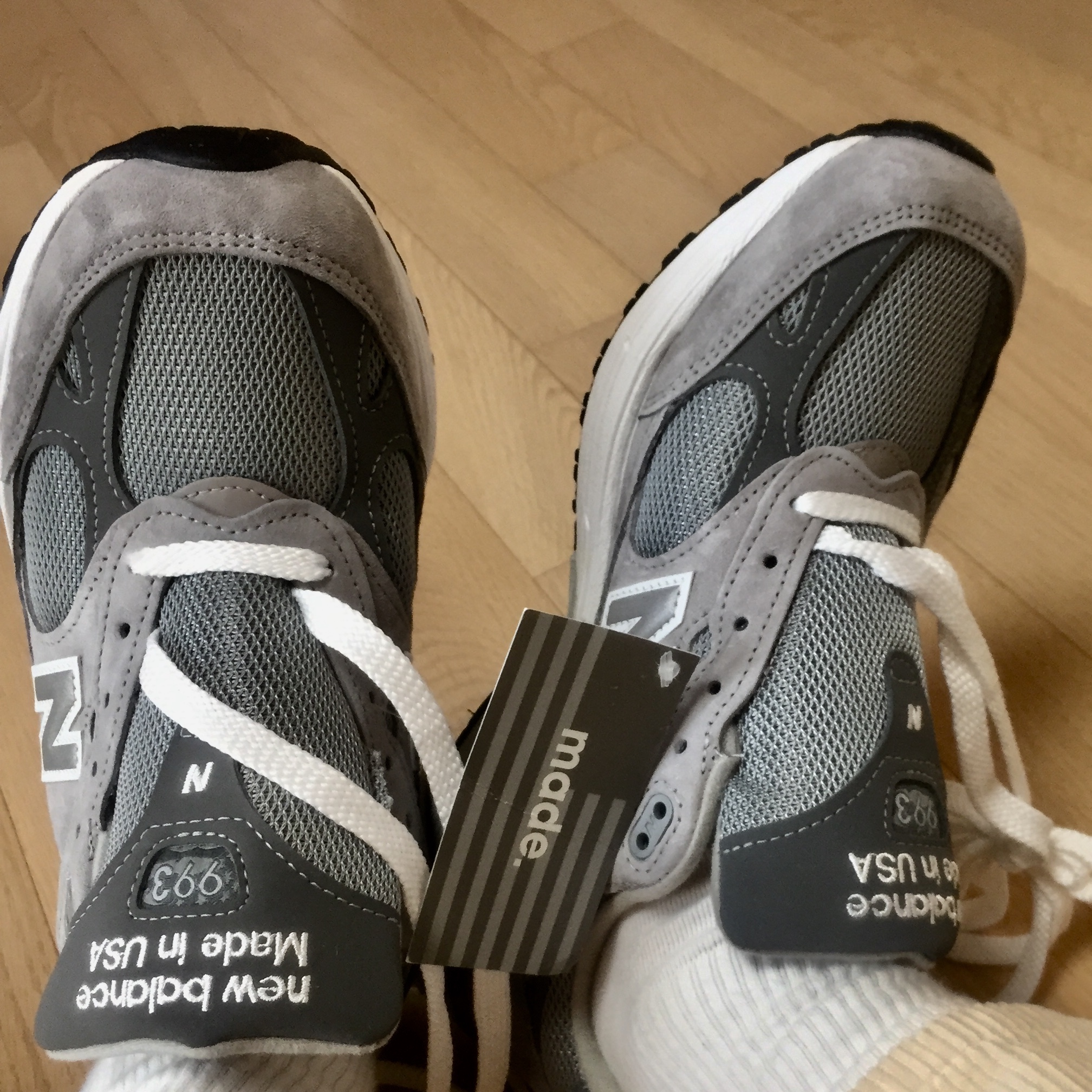 New Balance 993 Made in USA Grey - D Standard 착용 스타일