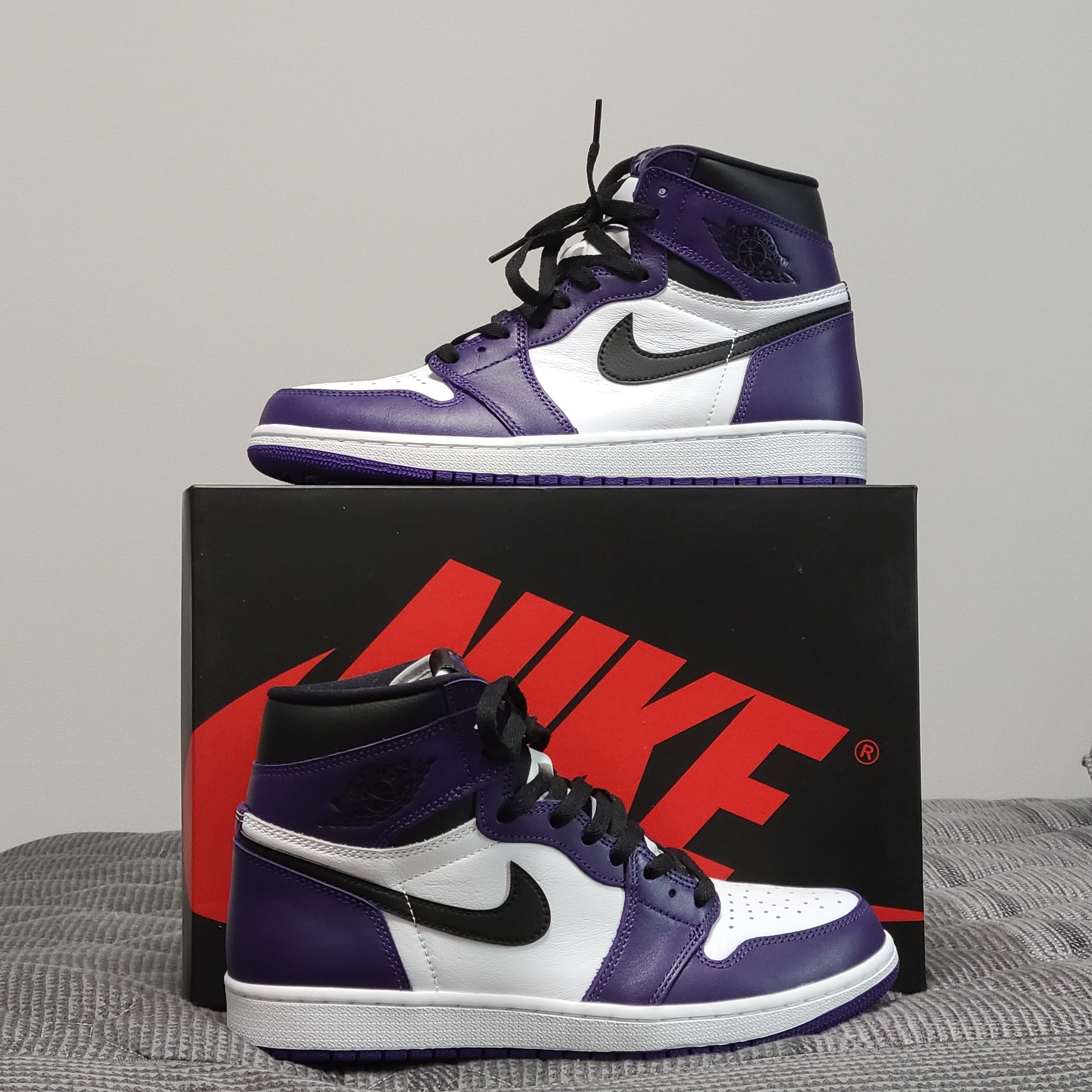 Jordan 1 Retro High OG Court Purple 2020 착용 스타일 - 3