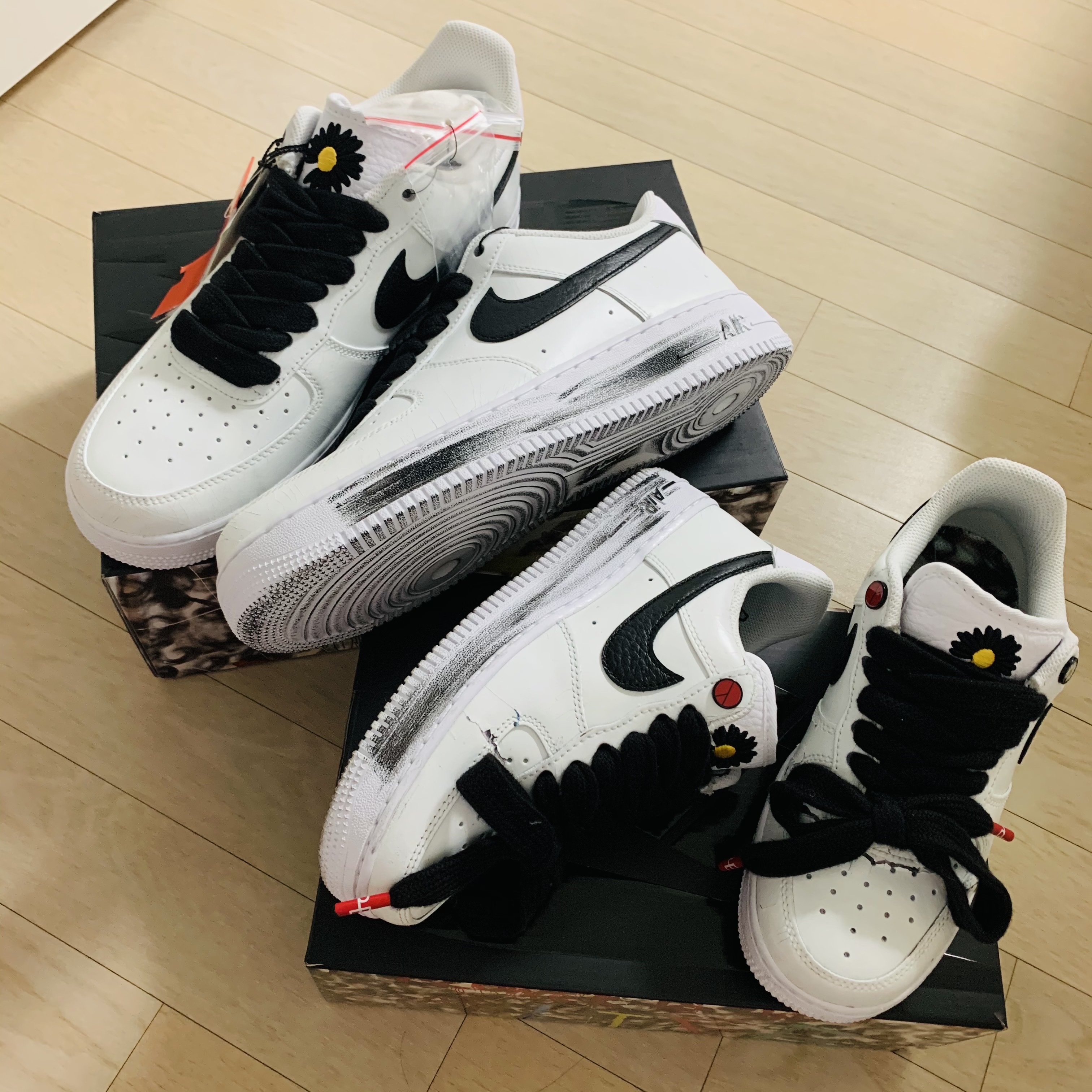 Nike x Peaceminusone Air Force 1 Low Para-Noise 2.0 착용 스타일