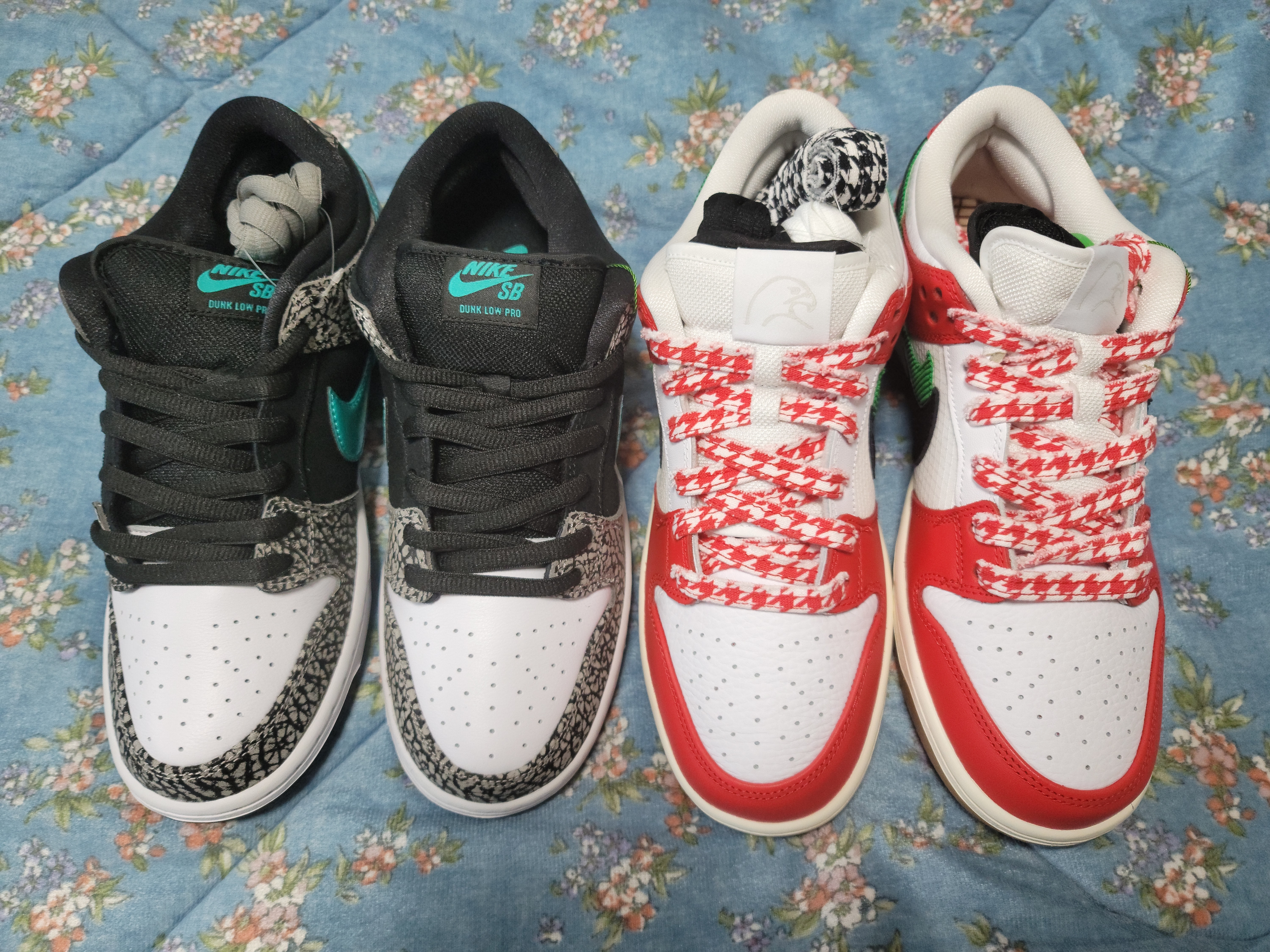 Nike x Frame Skate SB Dunk Low Pro Habibi, Nike SB Dunk Low Pro Clear Jade 착용 스타일