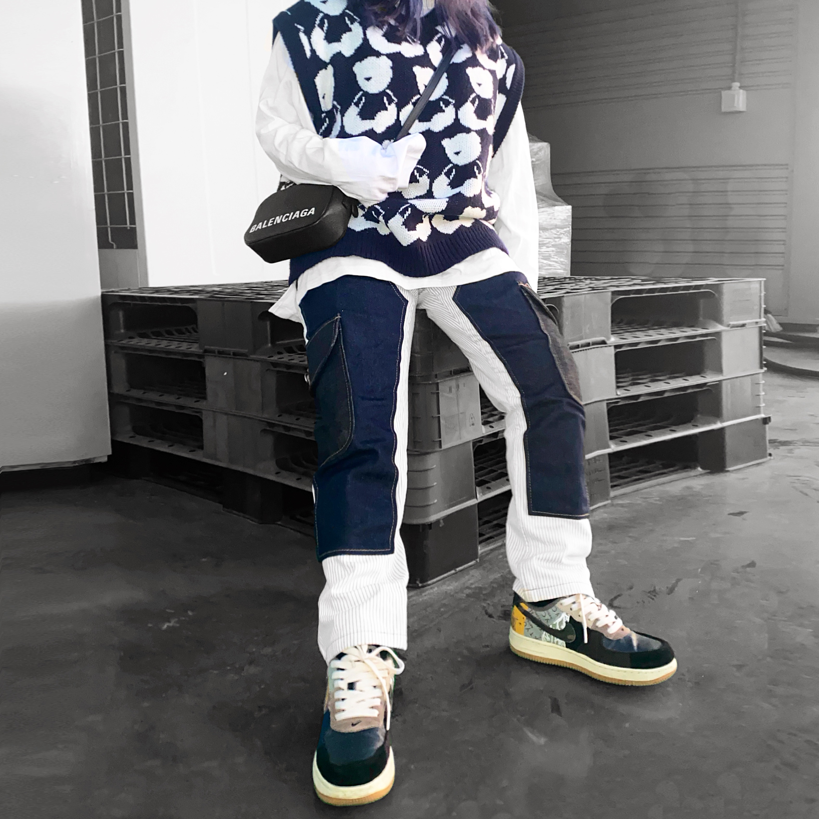 Nike x Travis Scott Air Force 1 Low Cactus Jack, (PS) Nike x Travis Scott Force 1 Low Cactus Jack 착용 스타일
