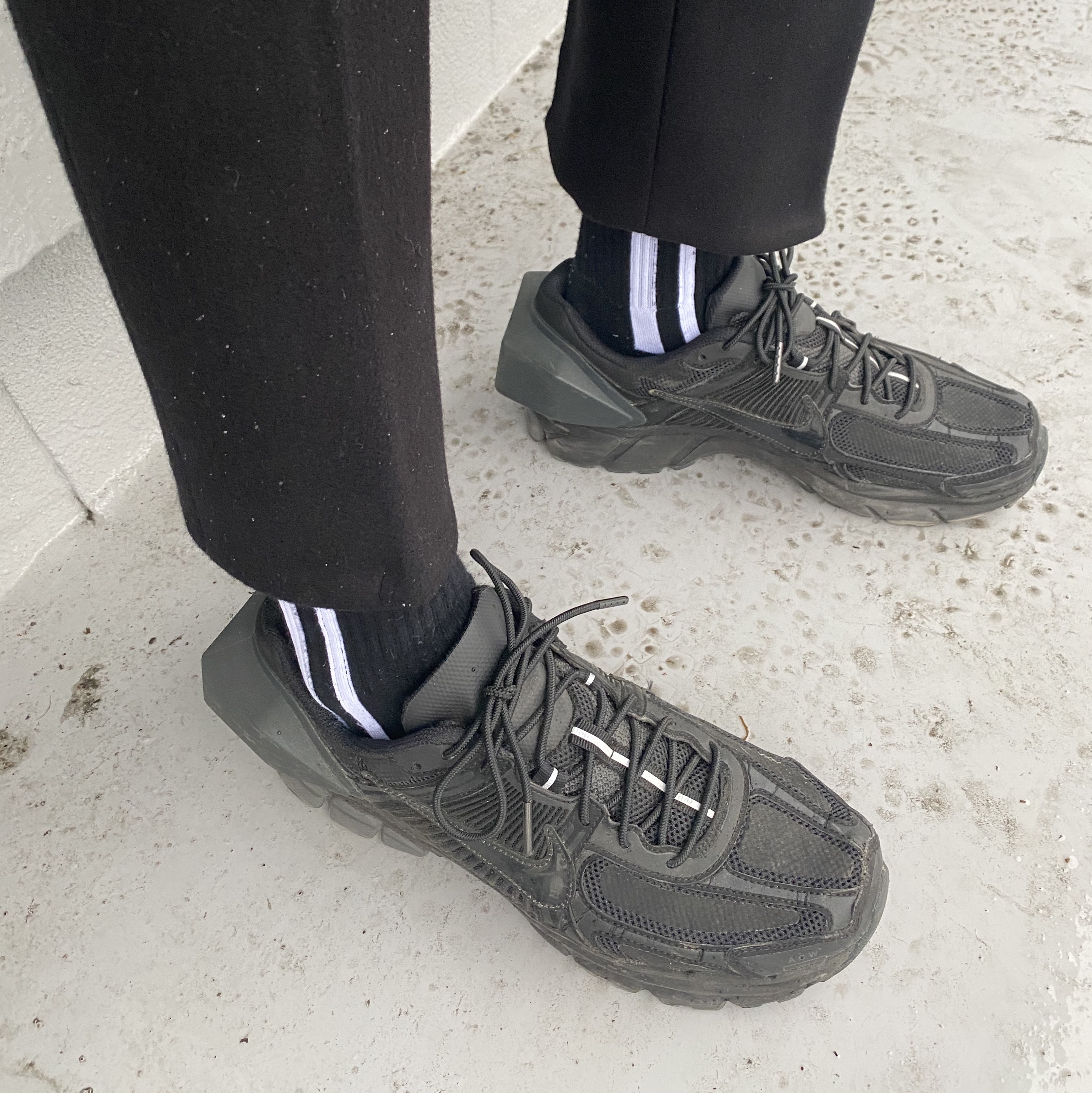 Nike x A-Cold-Wall Zoom Vomero 5 Black 착용 스타일