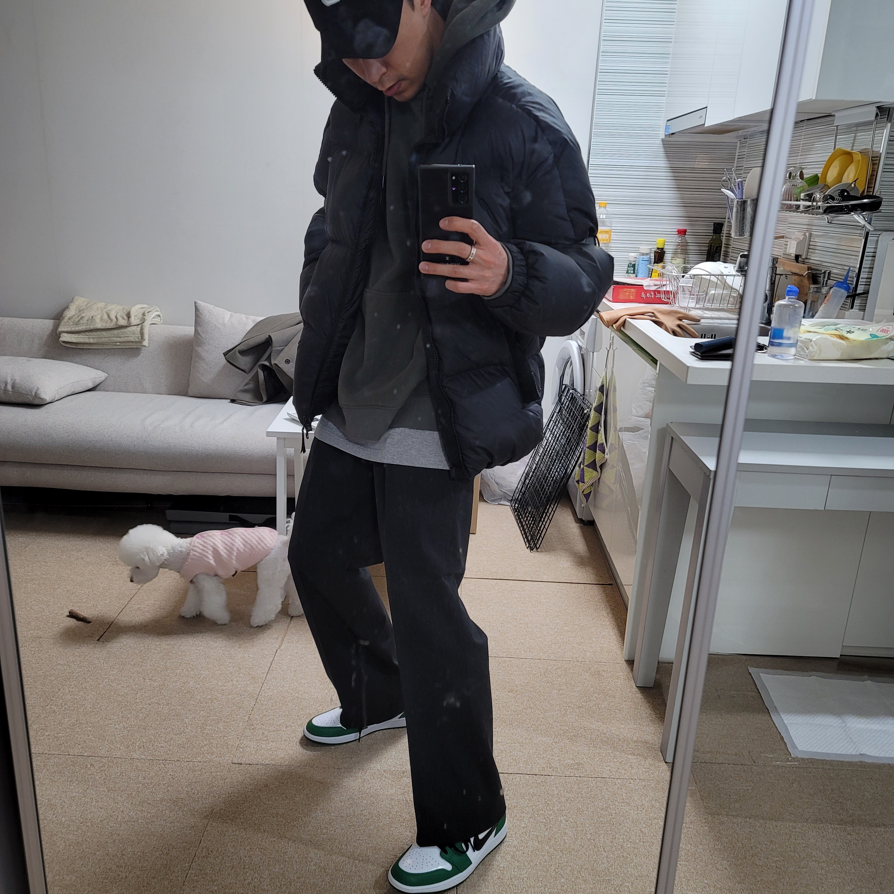 Jordan 1 Low Pine Green 착용 스타일