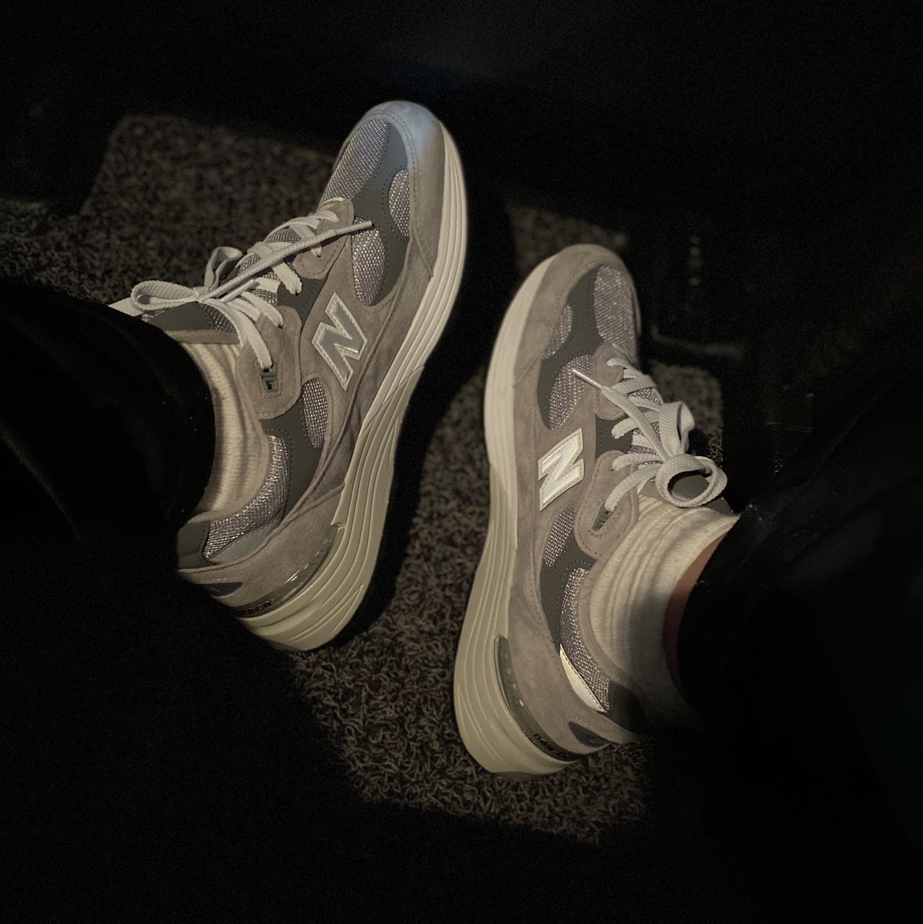 New Balance 992 Made in USA Grey - D Standard 착용 스타일