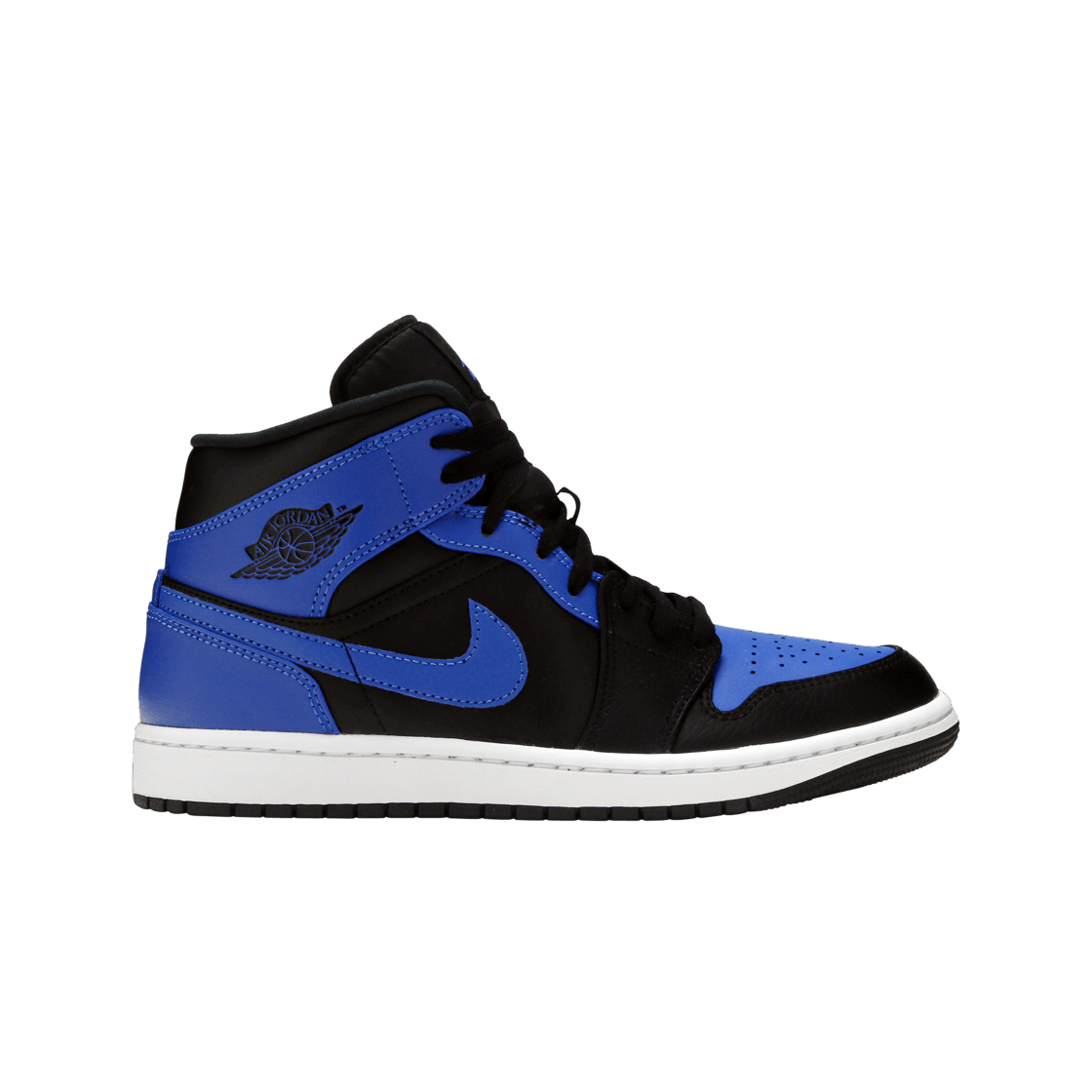 조던 1 미드 블랙 하이퍼 로얄(Jordan 1 Mid Black Hyper Royal)