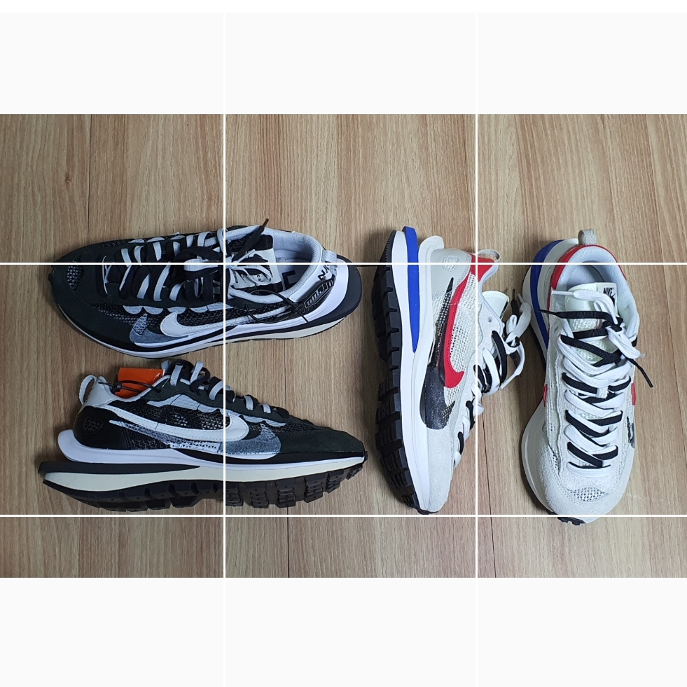 Nike x Sacai VaporWaffle Black White, Nike x Sacai VaporWaffle Royal Fuchsia 착용 스타일 - 1