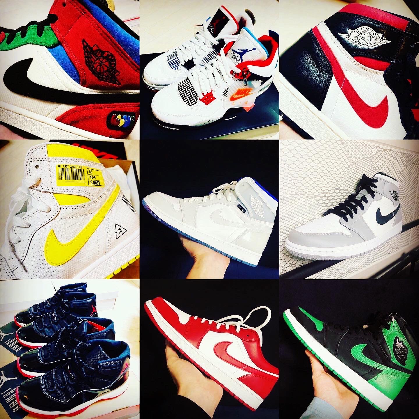 Jordan 1 Retro High OG Gym Red, Jordan 1 x Travis Scott Retro High OG SP Mocha 착용 스타일 - 2